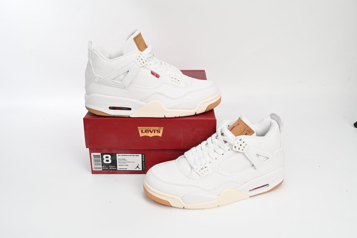 Jordan 4 Retro Levi's White