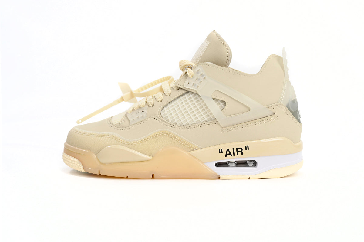 Jordan 4 Retro x Off-White "Sail" - Icy Clothes