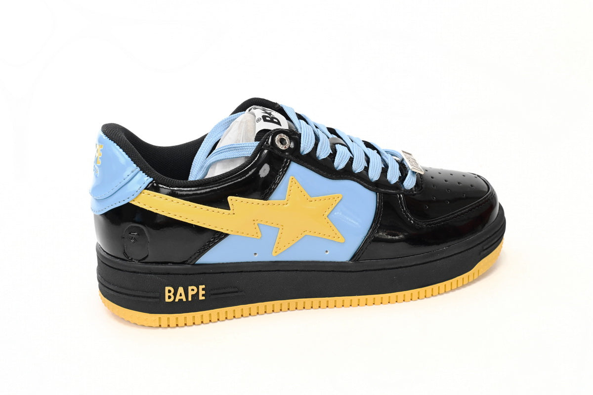 BAPESTA Low Black/Blue/Yellow - Icy Clothes Ro
