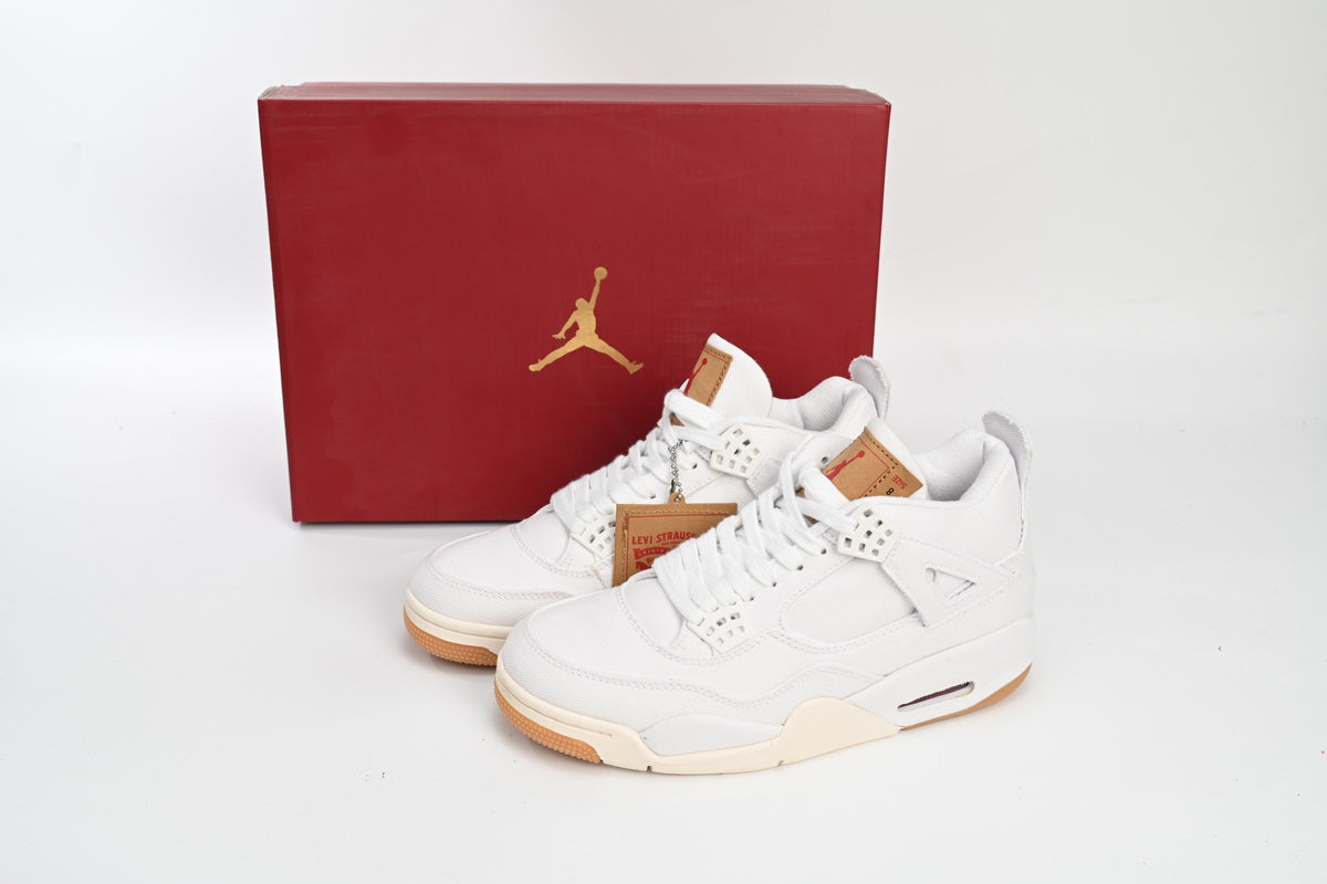 Jordan 4 Retro Levi's White