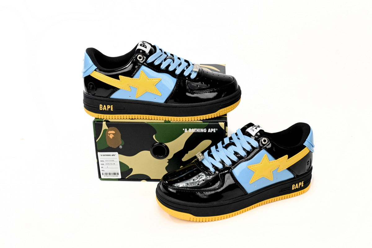BAPESTA Low Black/Blue/Yellow - Icy Clothes Ro