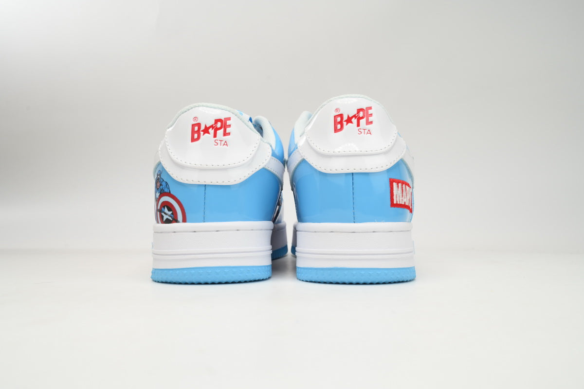 BAPESTA x Marvel Low Captain America