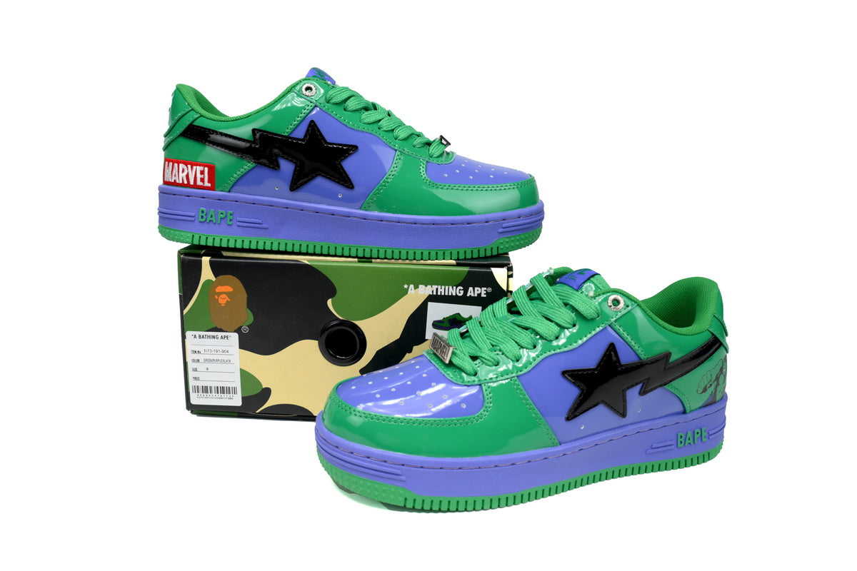 BAPESTA x Marvel Low Hulk