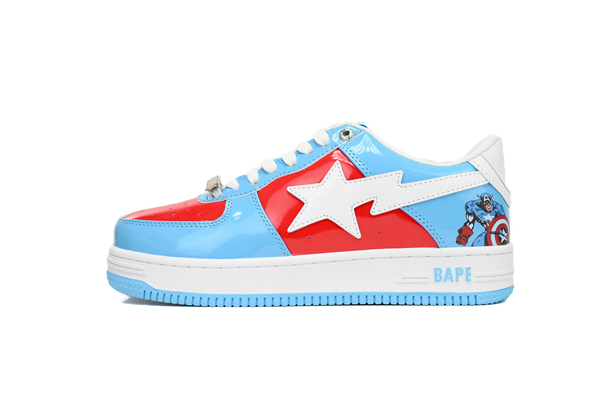 BAPESTA x Marvel Low Captain America