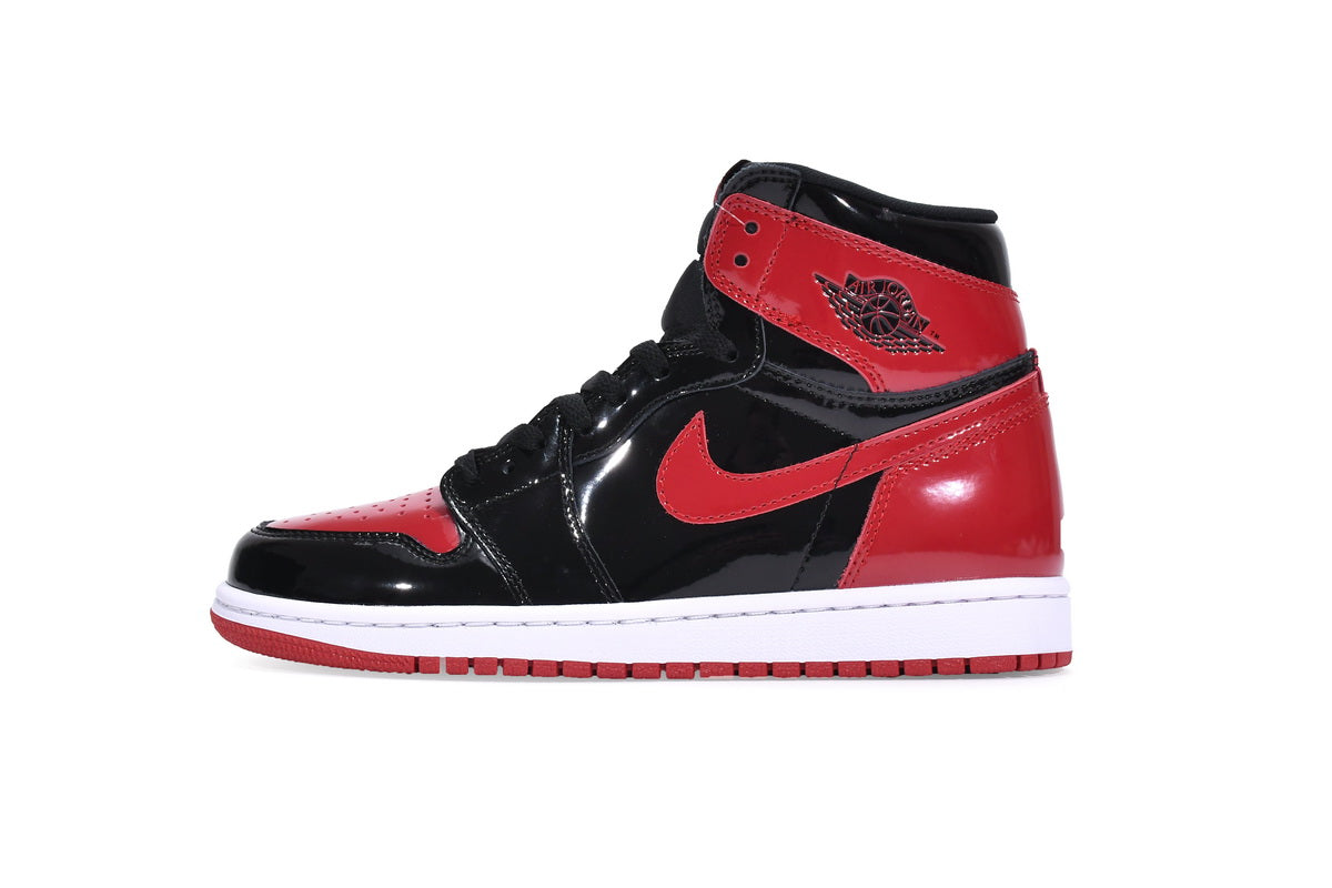 Jordan 1 Retro High Patent Bred - Icy Clothes Ro