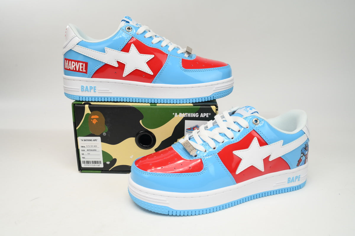 BAPESTA x Marvel Low Captain America