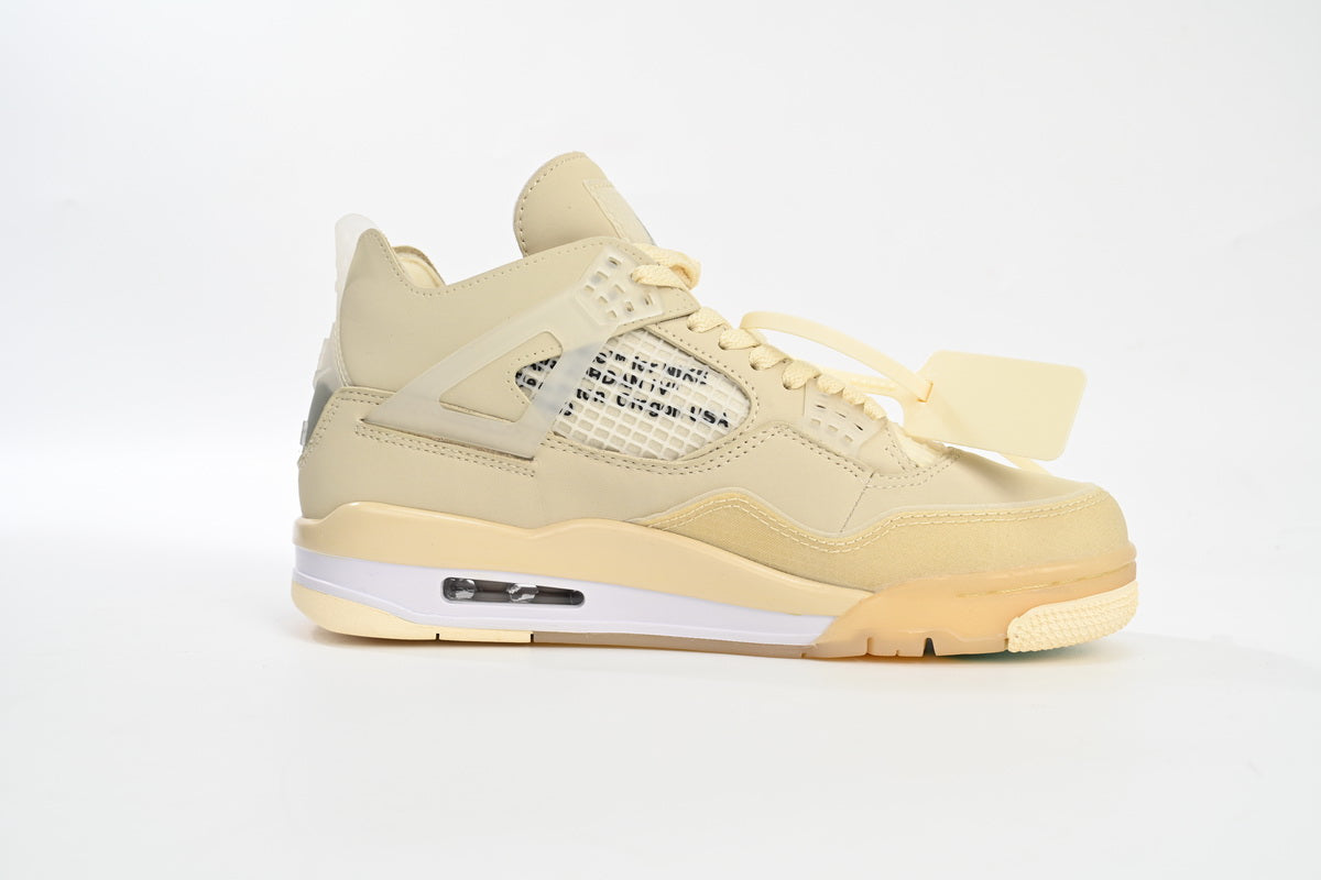 Jordan 4 Retro x Off-White "Sail" - Icy Clothes