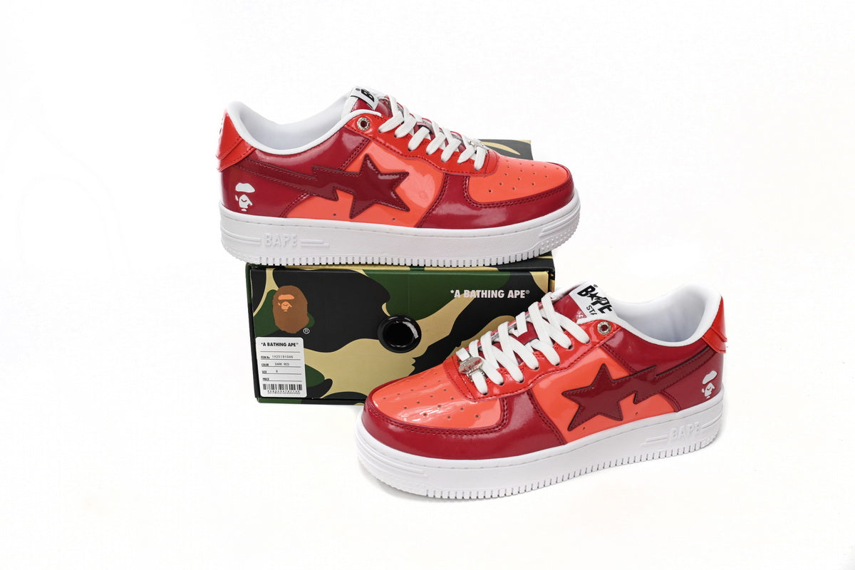 BAPESTA Low Combo Red - Icy Clothes Ro