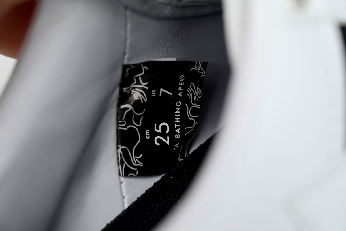 BAPESTA Low Reverse Black White