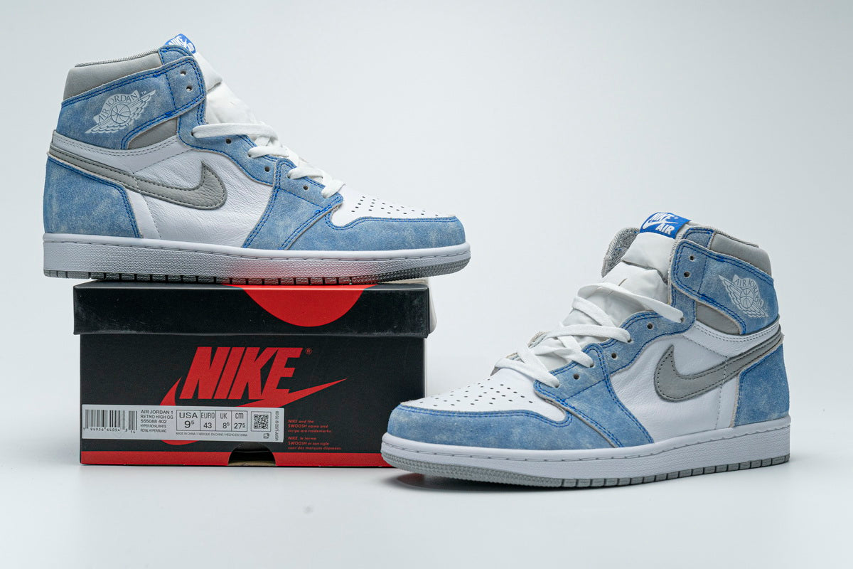 Jordan 1 Retro High Hyper Royal Smoke Grey - Icy Clothes Ro