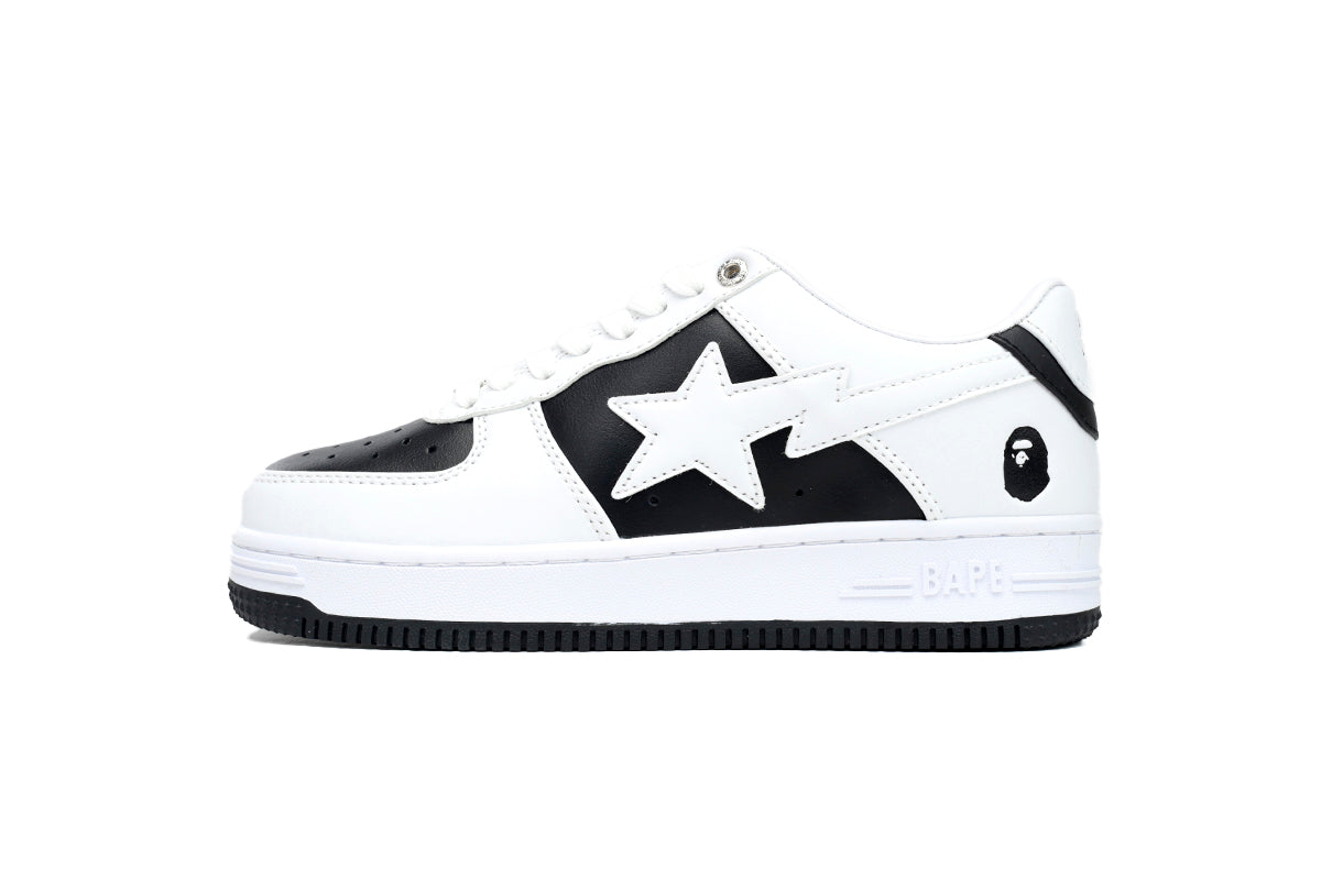 BAPESTA Low Reverse Black White