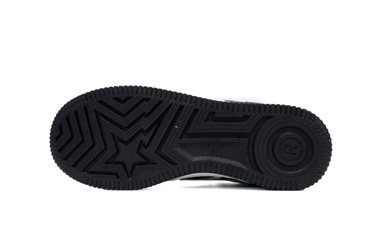 BAPESTA Low Reverse Black White