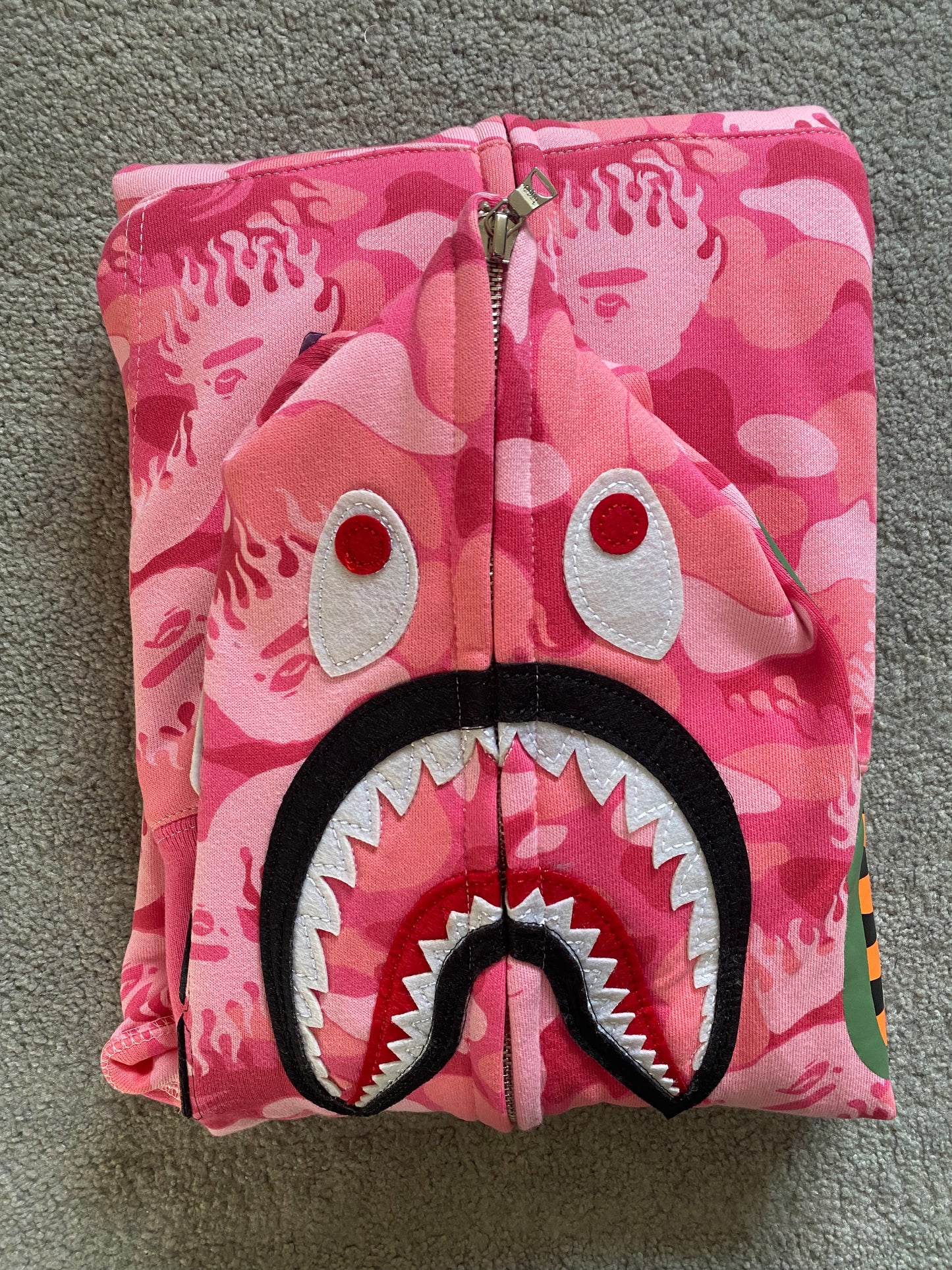 BAPE Pink Fire Camo Hoodie - Icy Clothes Ro
