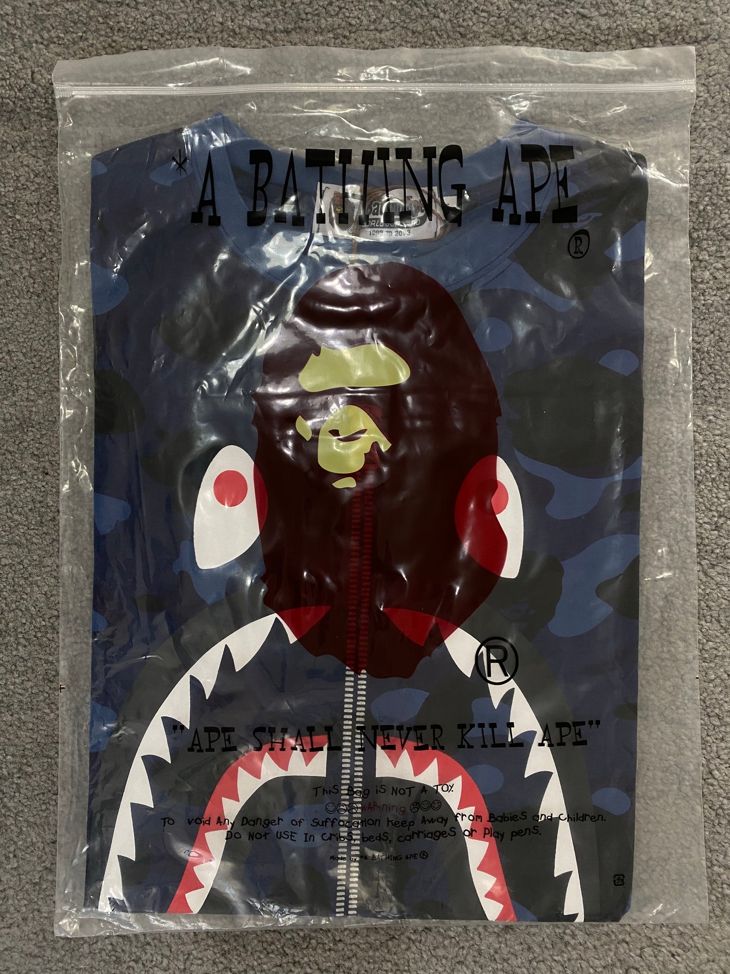 BAPE Blue Camo Tee - Icy Clothes Ro