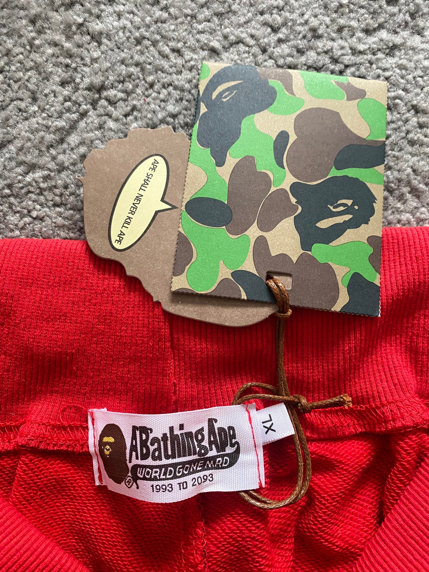 BAPE Red Camo Shorts - Icy Clothes Ro