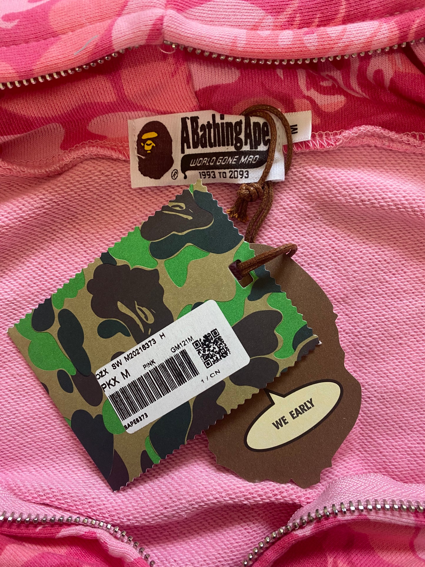 BAPE Pink Fire Camo Hoodie - Icy Clothes Ro