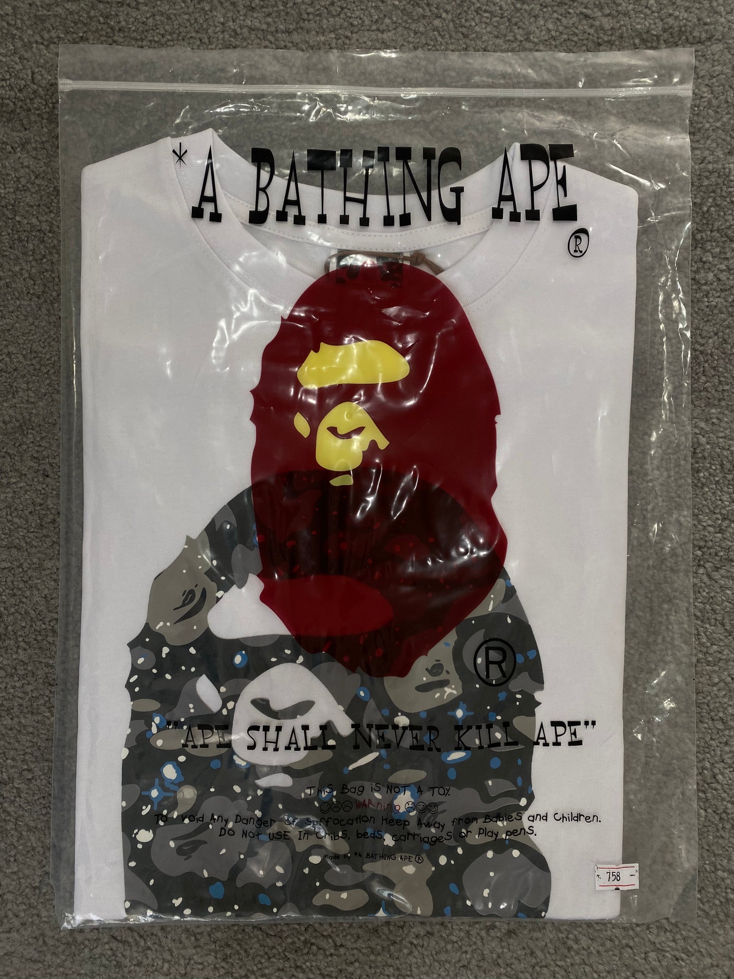BAPE Space Camo By Bathing White Tee - Icy Clothes Ro