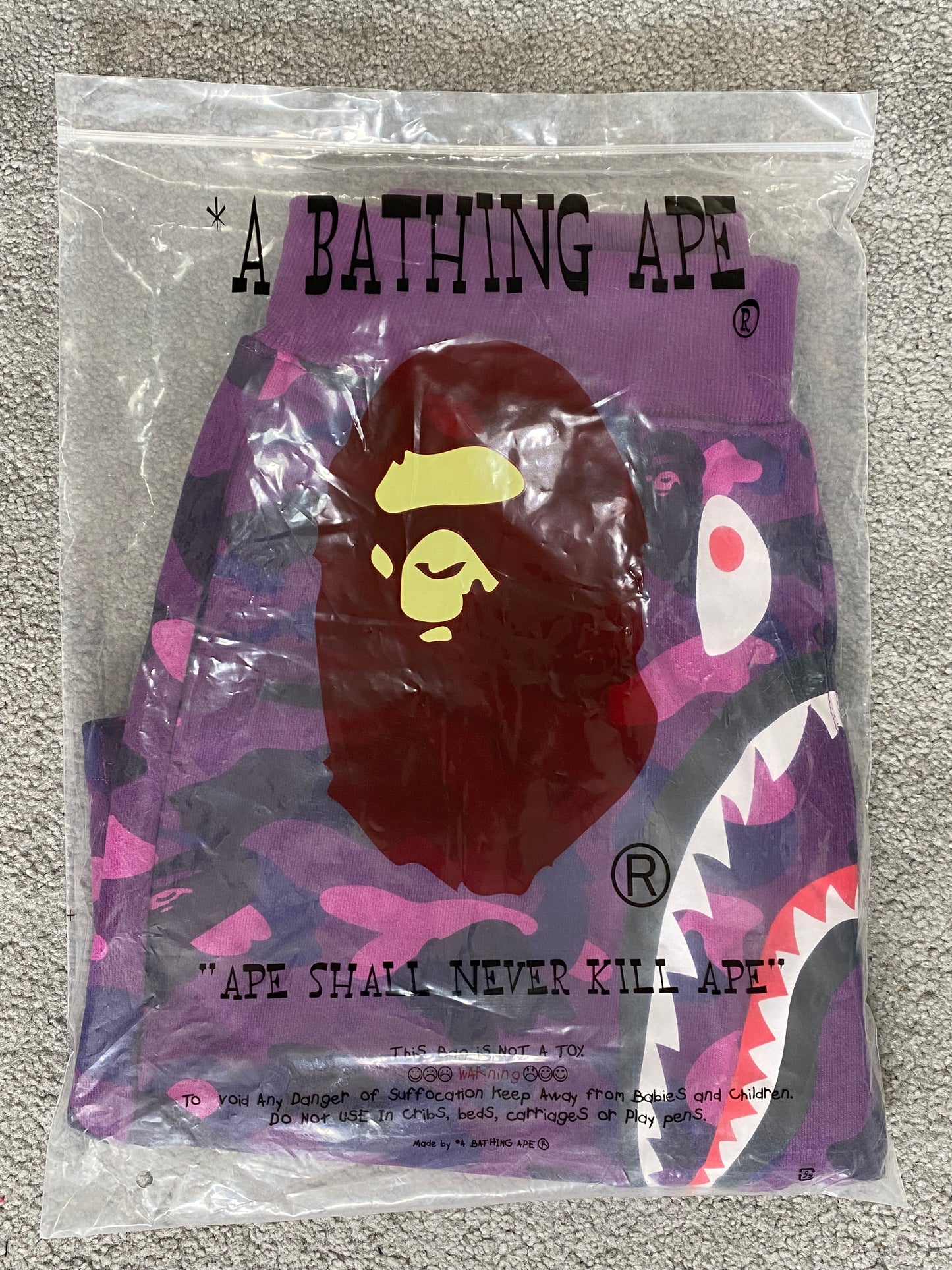 BAPE Purple Camo Shorts - Icy Clothes Ro