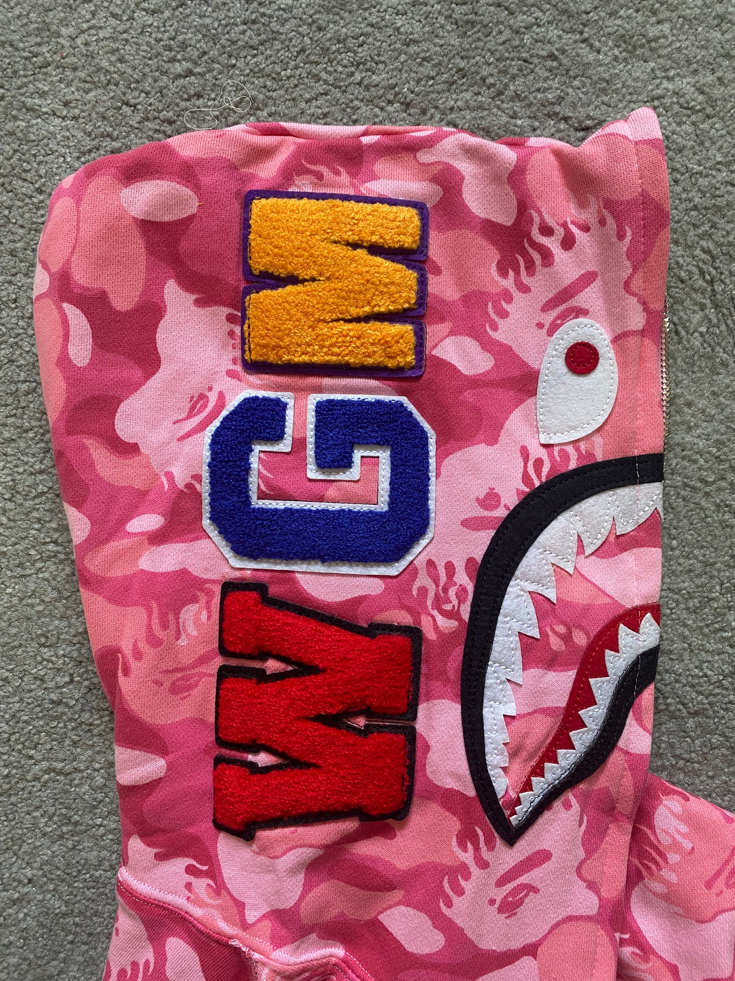BAPE Pink Fire Camo Hoodie - Icy Clothes Ro