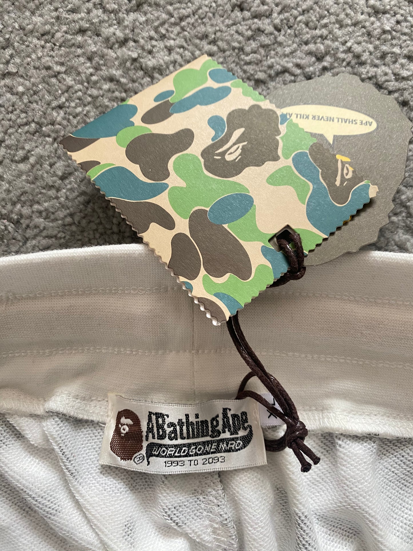 BAPE White Camo Glow In The Dark Shorts - Icy Clothes Ro