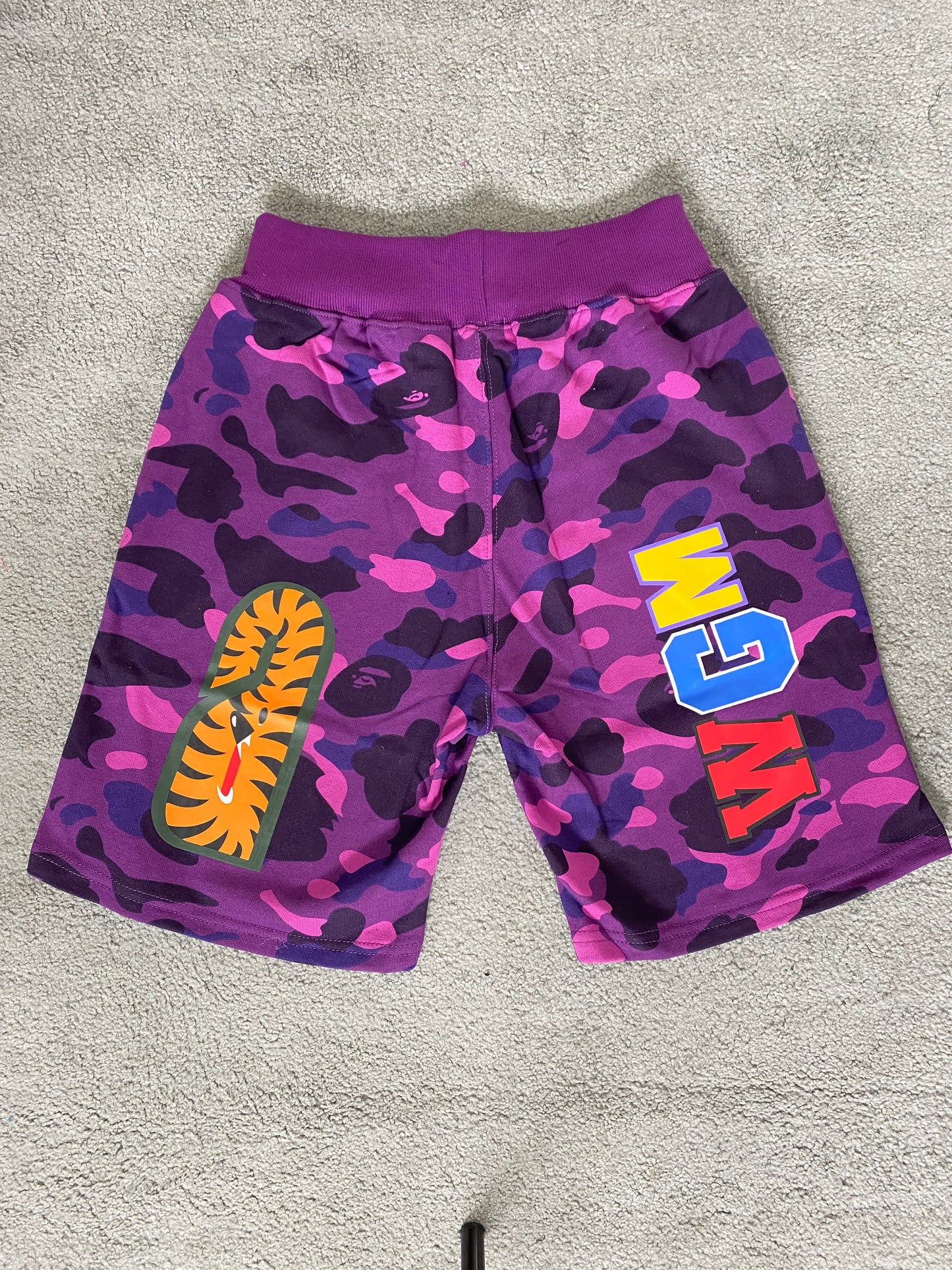 BAPE Purple Camo Shorts - Icy Clothes Ro