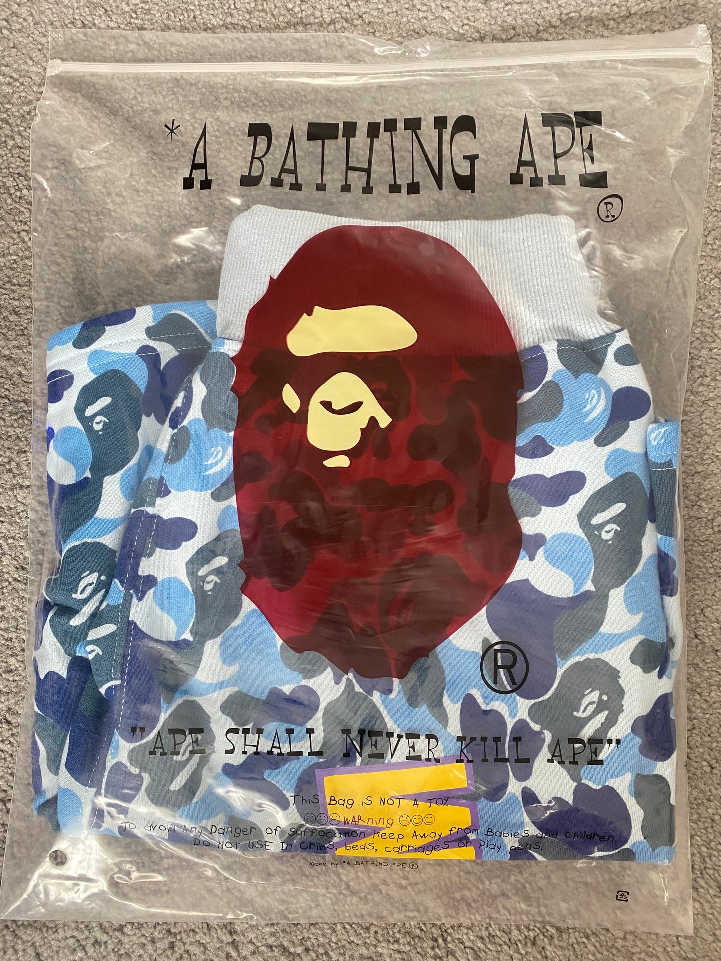 BAPE Light Blue Camo Shorts - Icy Clothes Ro