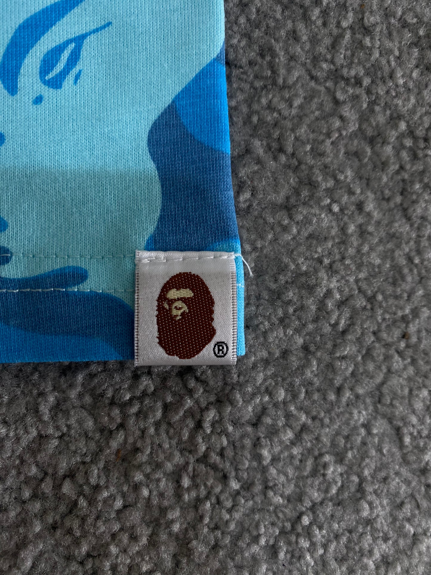 BAPE Blue Fire Camo Tee - Icy Clothes Ro