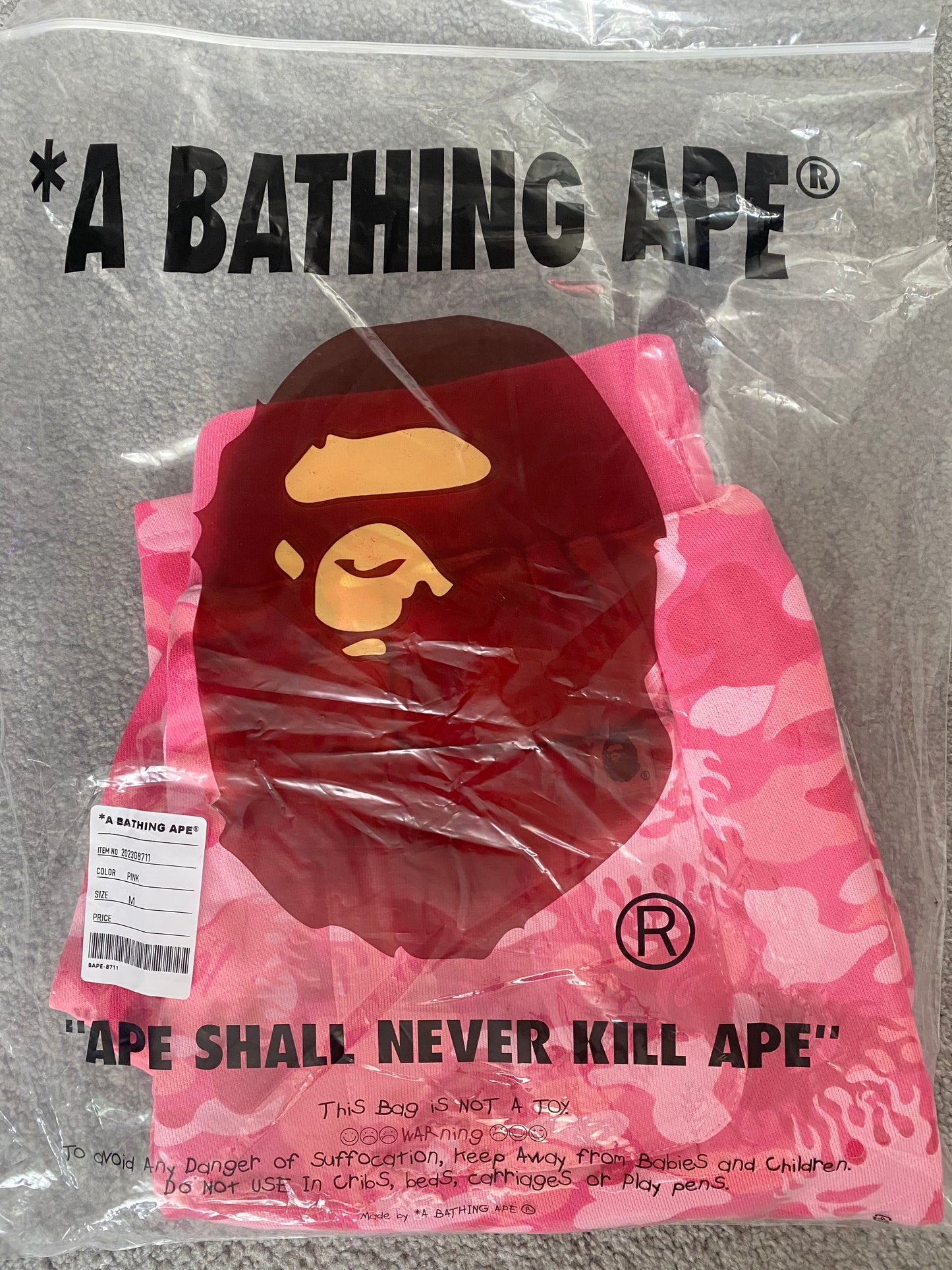 BAPE Pink Fire Camo Shorts - Icy Clothes Ro