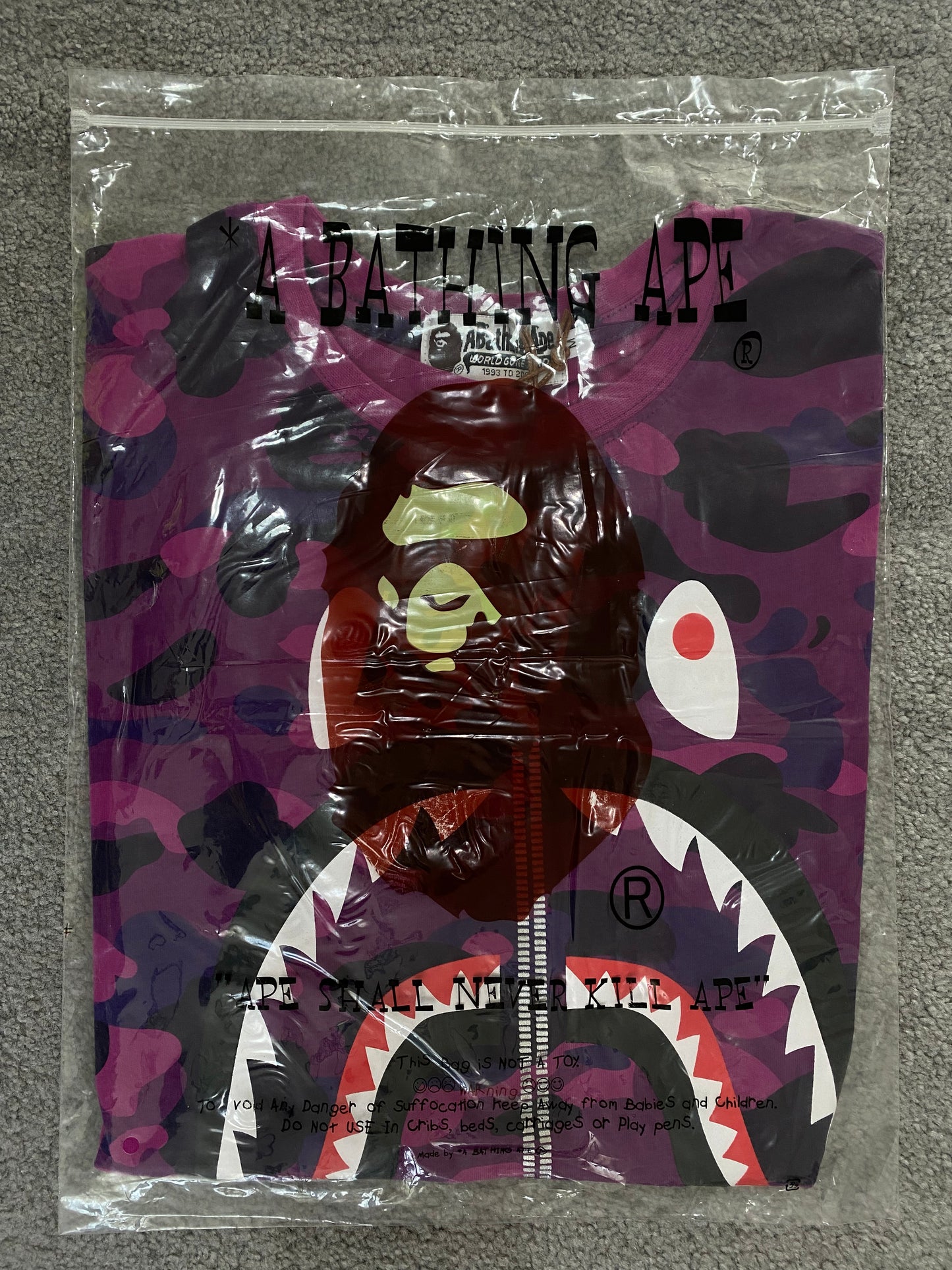 BAPE Purple Camo Tee - Icy Clothes Ro