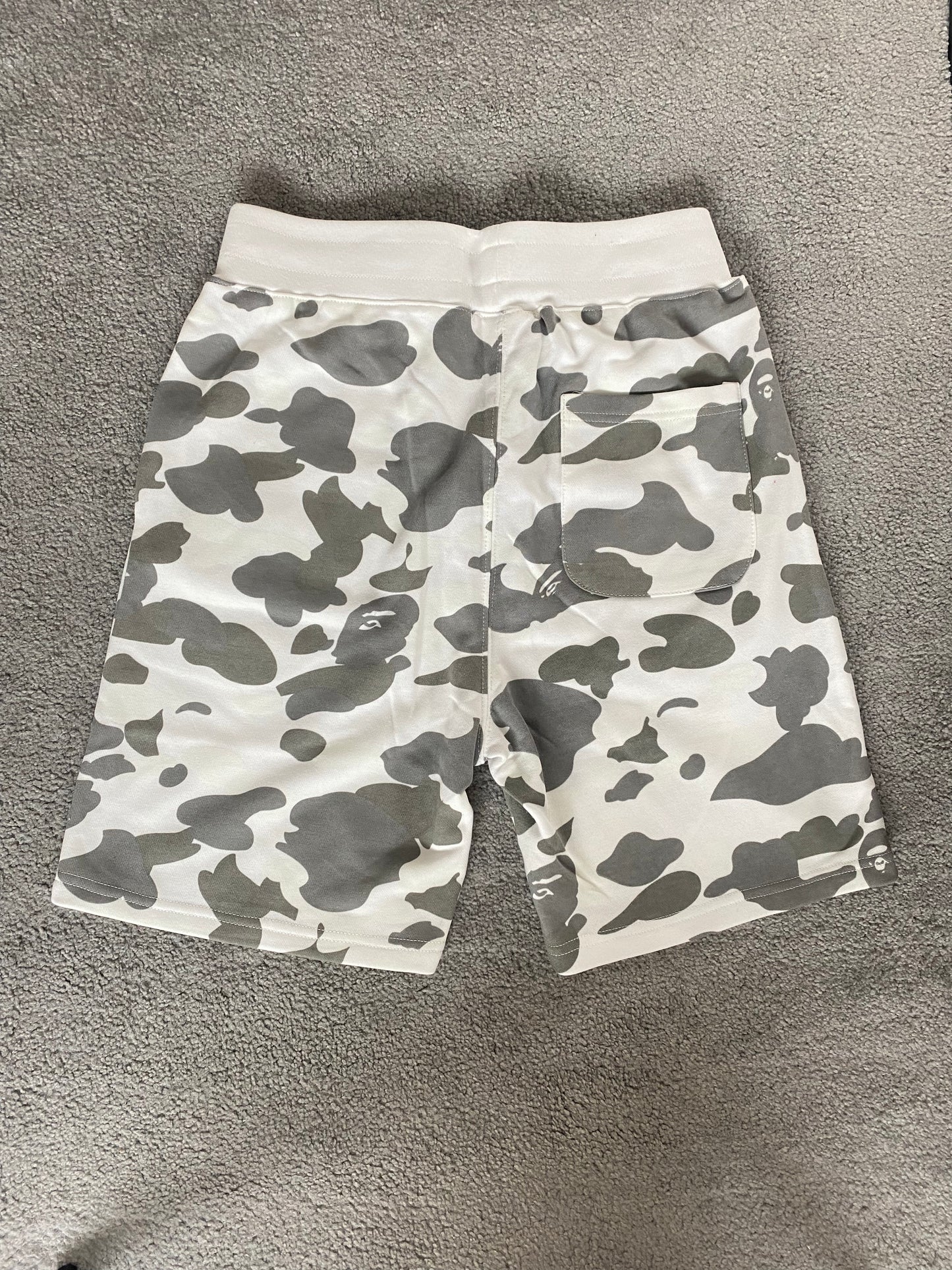 BAPE White Camo Glow In The Dark Shorts - Icy Clothes Ro