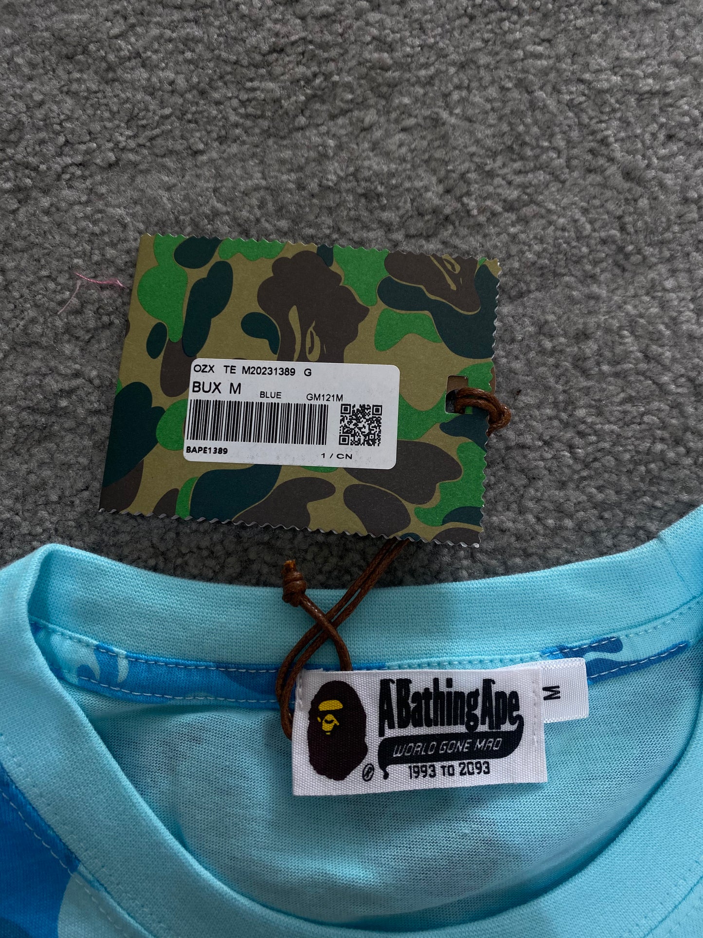 BAPE Blue Fire Camo Tee - Icy Clothes Ro
