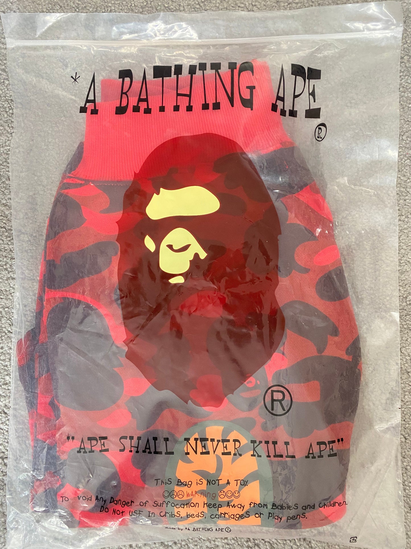 BAPE Red Camo Shorts - Icy Clothes Ro