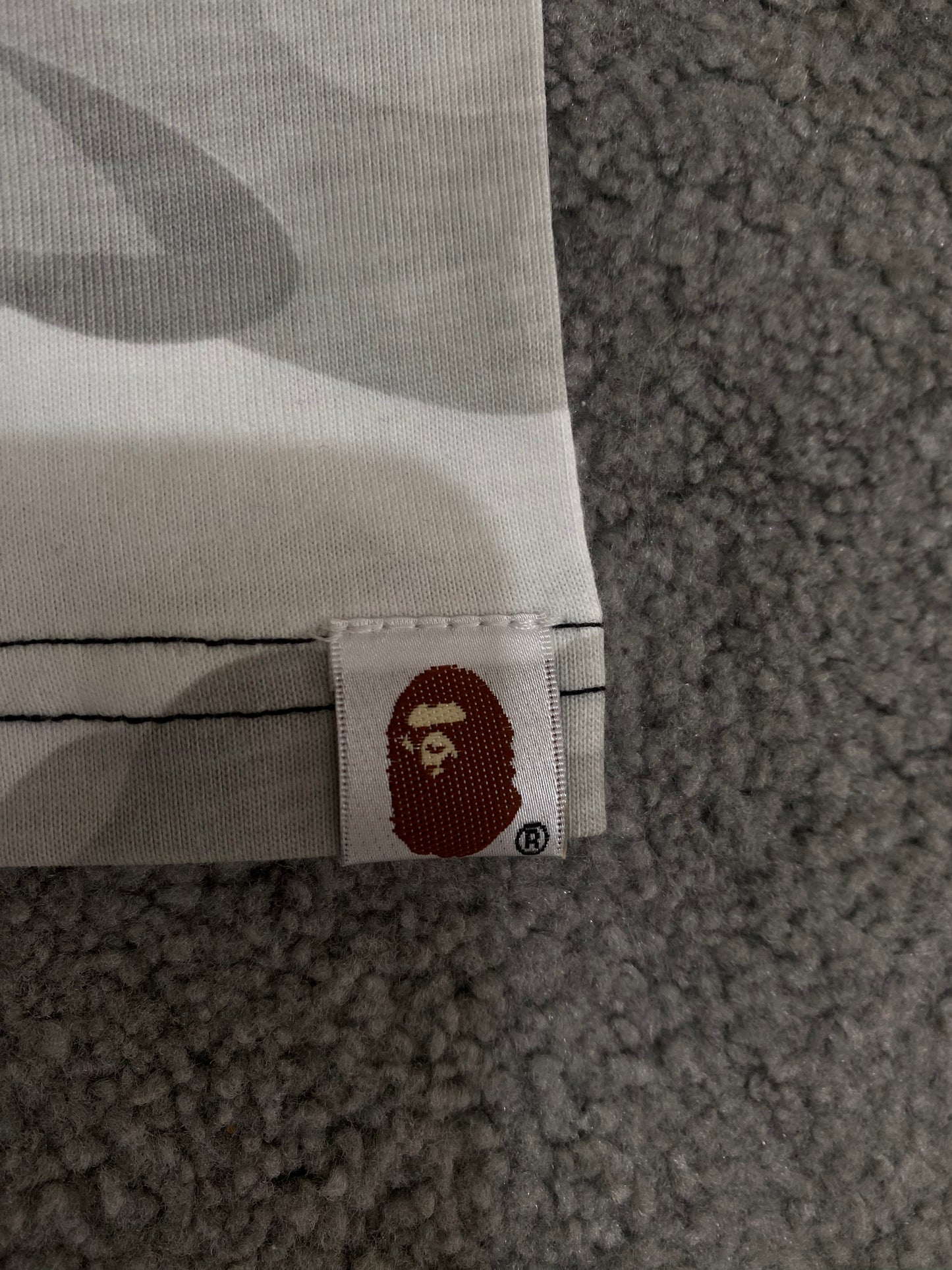 BAPE Black/White Split Camo Tee - Icy Clothes Ro