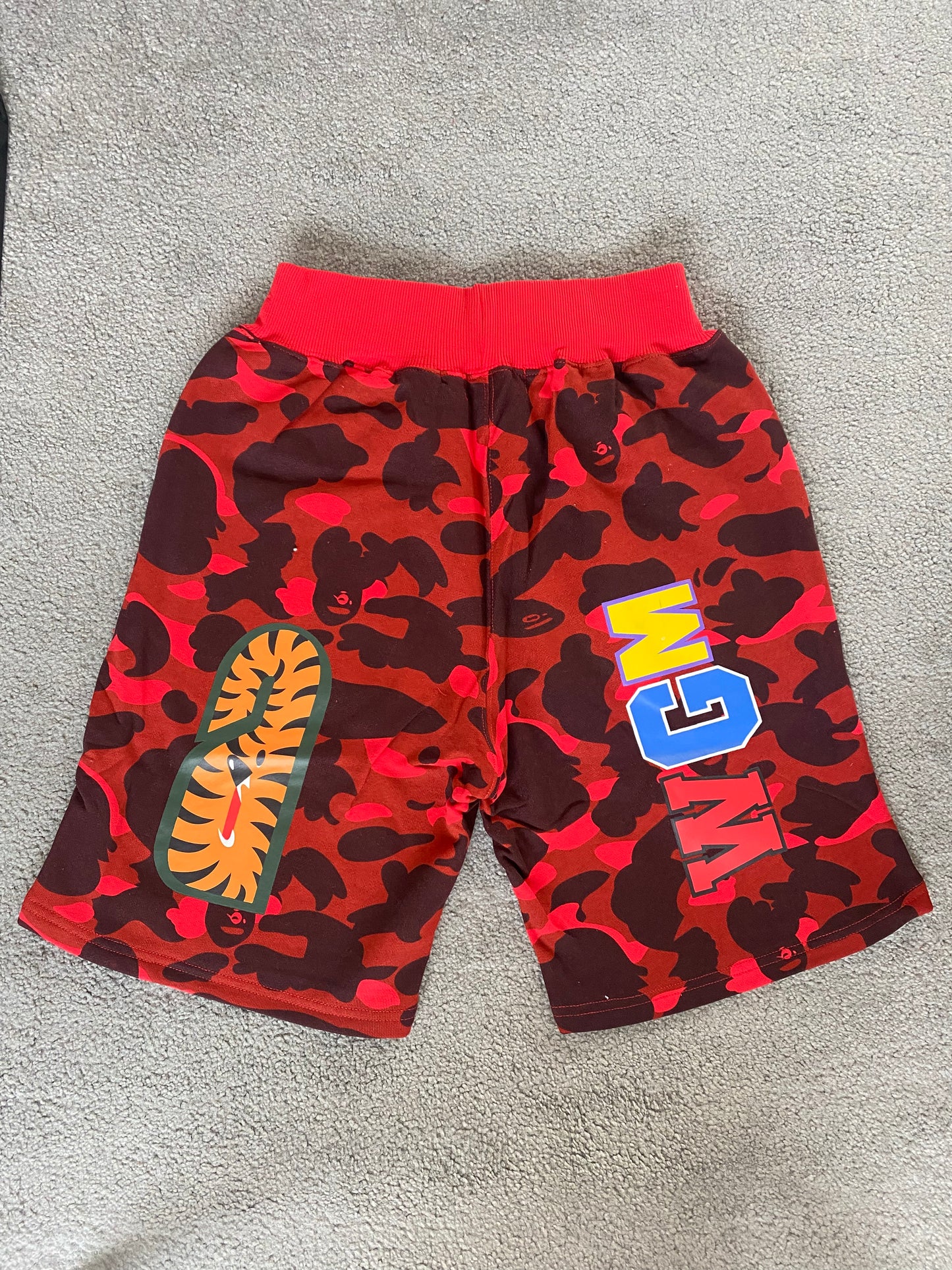 BAPE Red Camo Shorts - Icy Clothes Ro