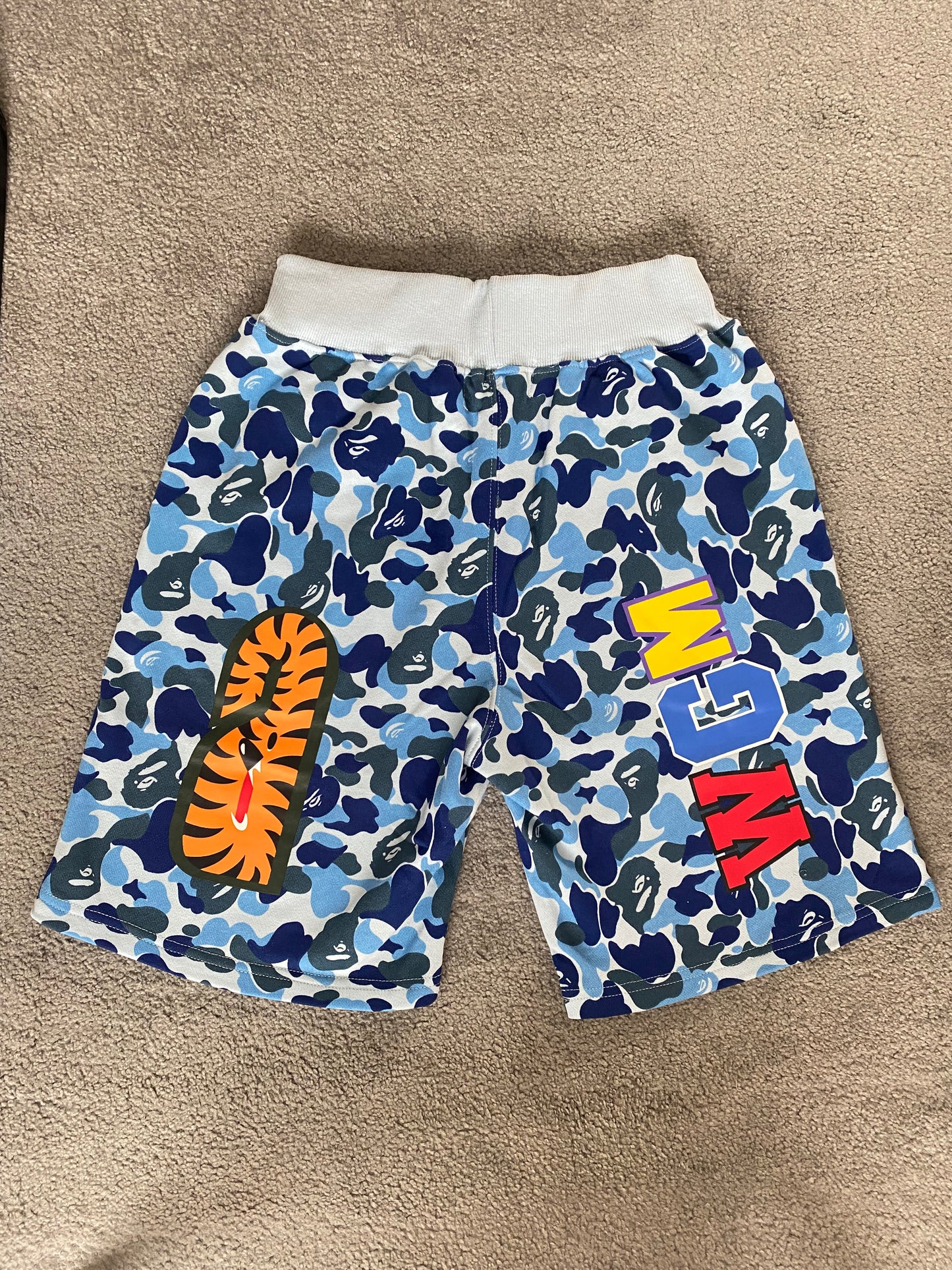 BAPE Light Blue Camo Shorts - Icy Clothes Ro