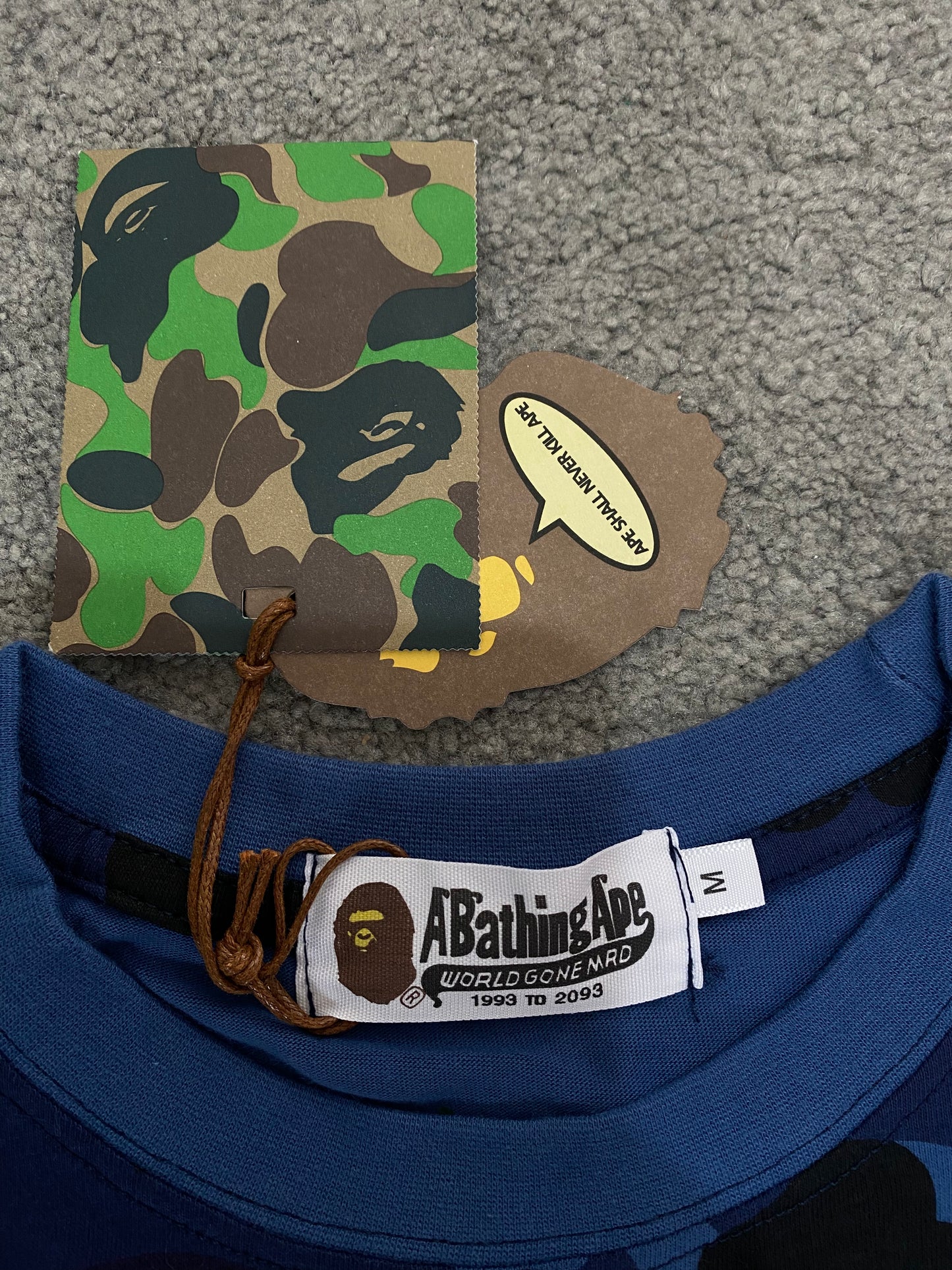 BAPE Blue Camo Tee - Icy Clothes Ro