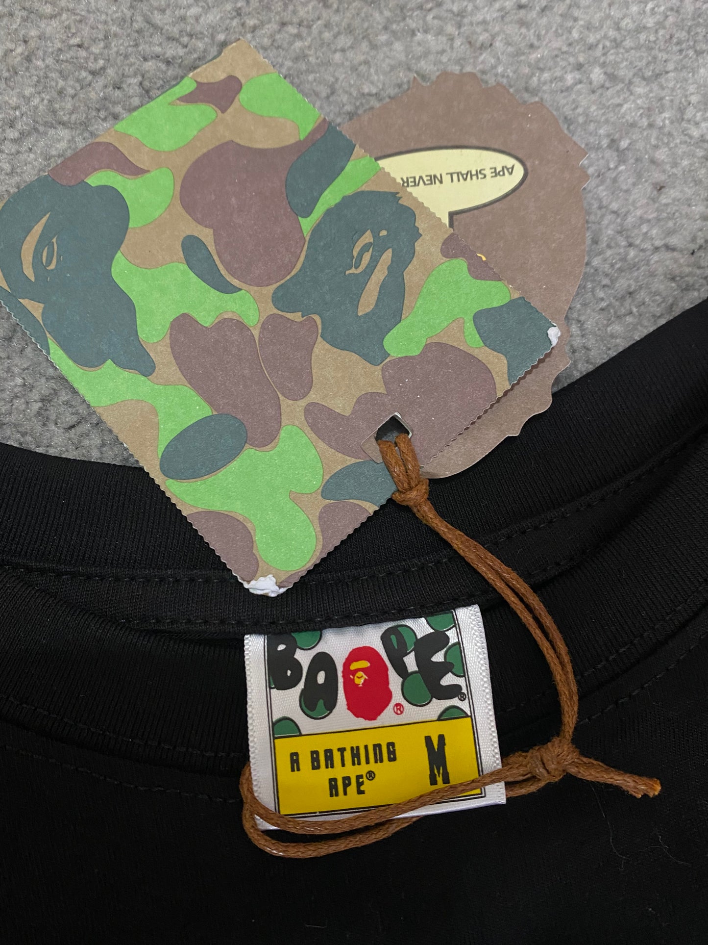 BAPE Space Camo By Bathing Black Tee - Icy Clothes Ro