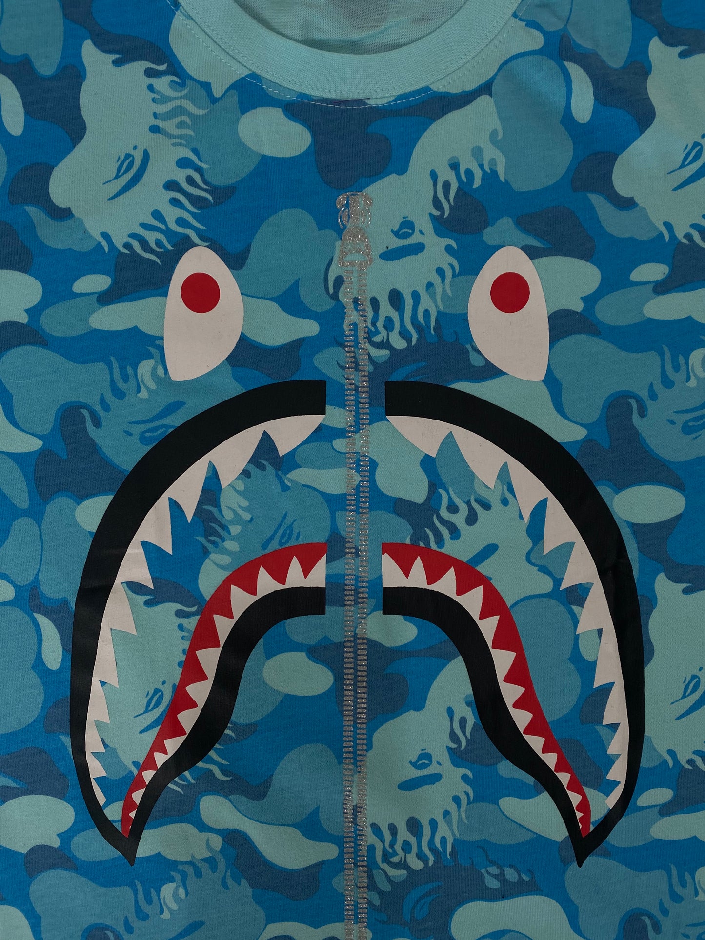 BAPE Blue Fire Camo Tee - Icy Clothes Ro