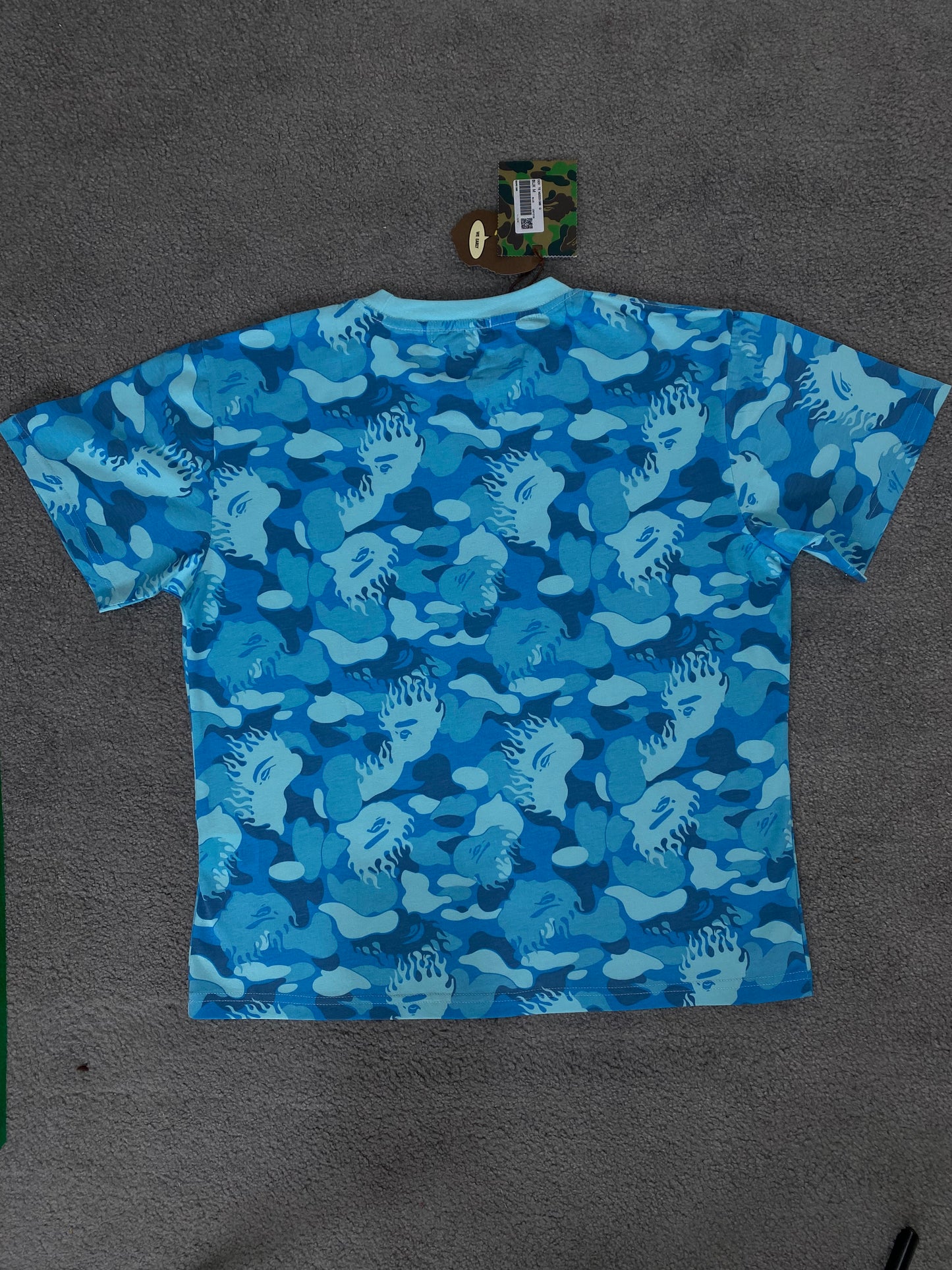 BAPE Blue Fire Camo Tee - Icy Clothes Ro