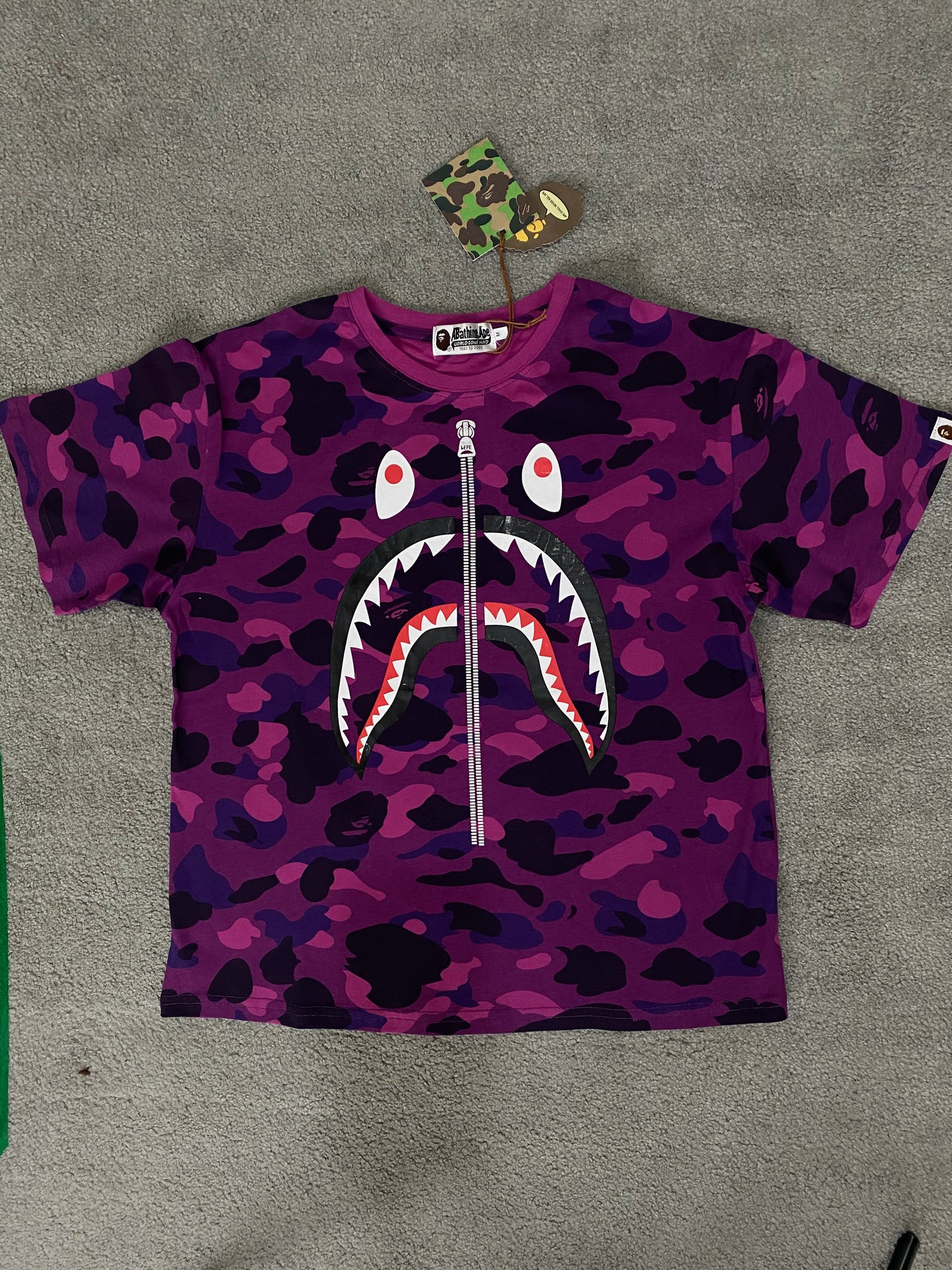 BAPE Purple Camo Tee - Icy Clothes Ro