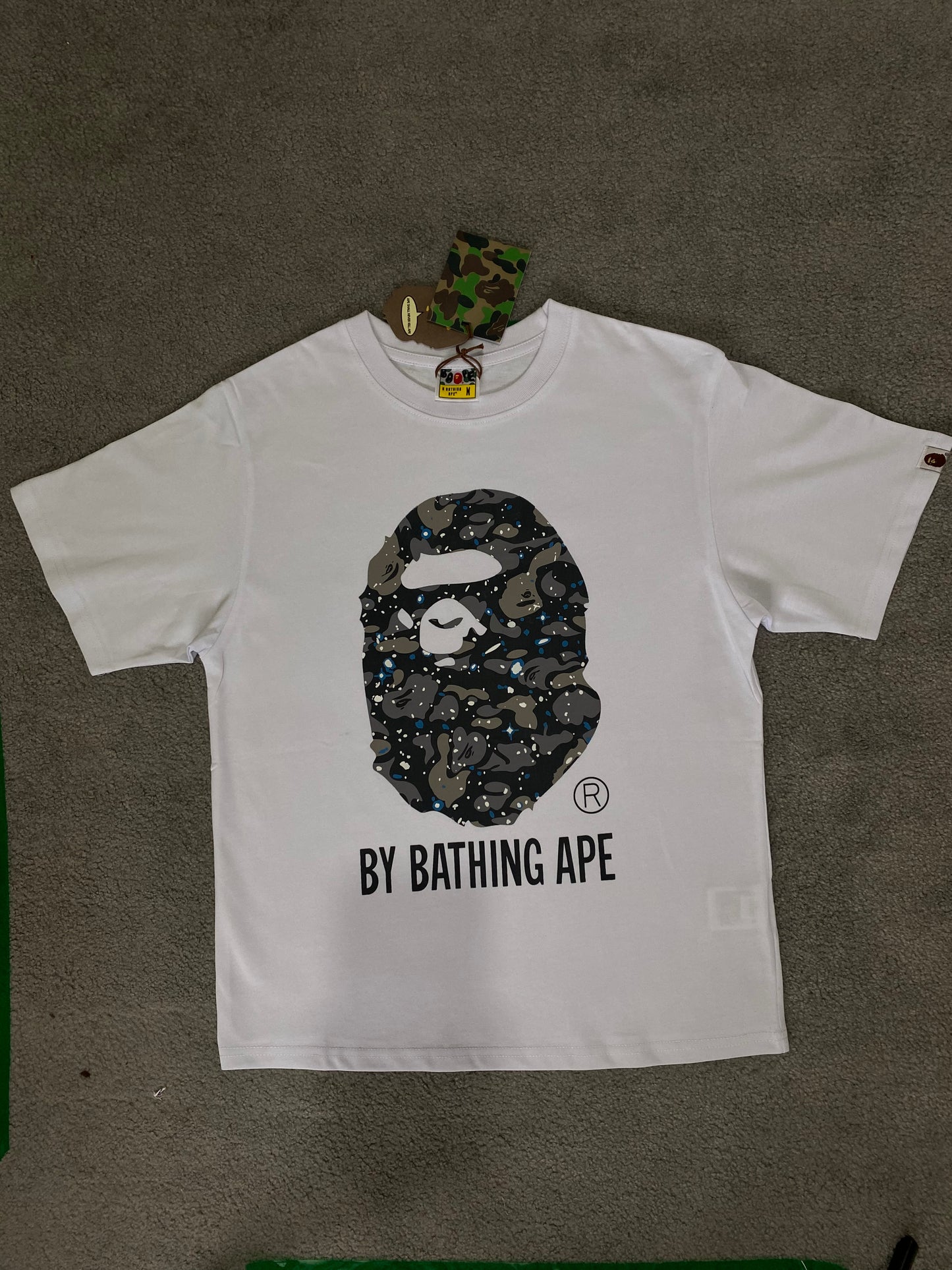 BAPE Space Camo By Bathing White Tee - Icy Clothes Ro