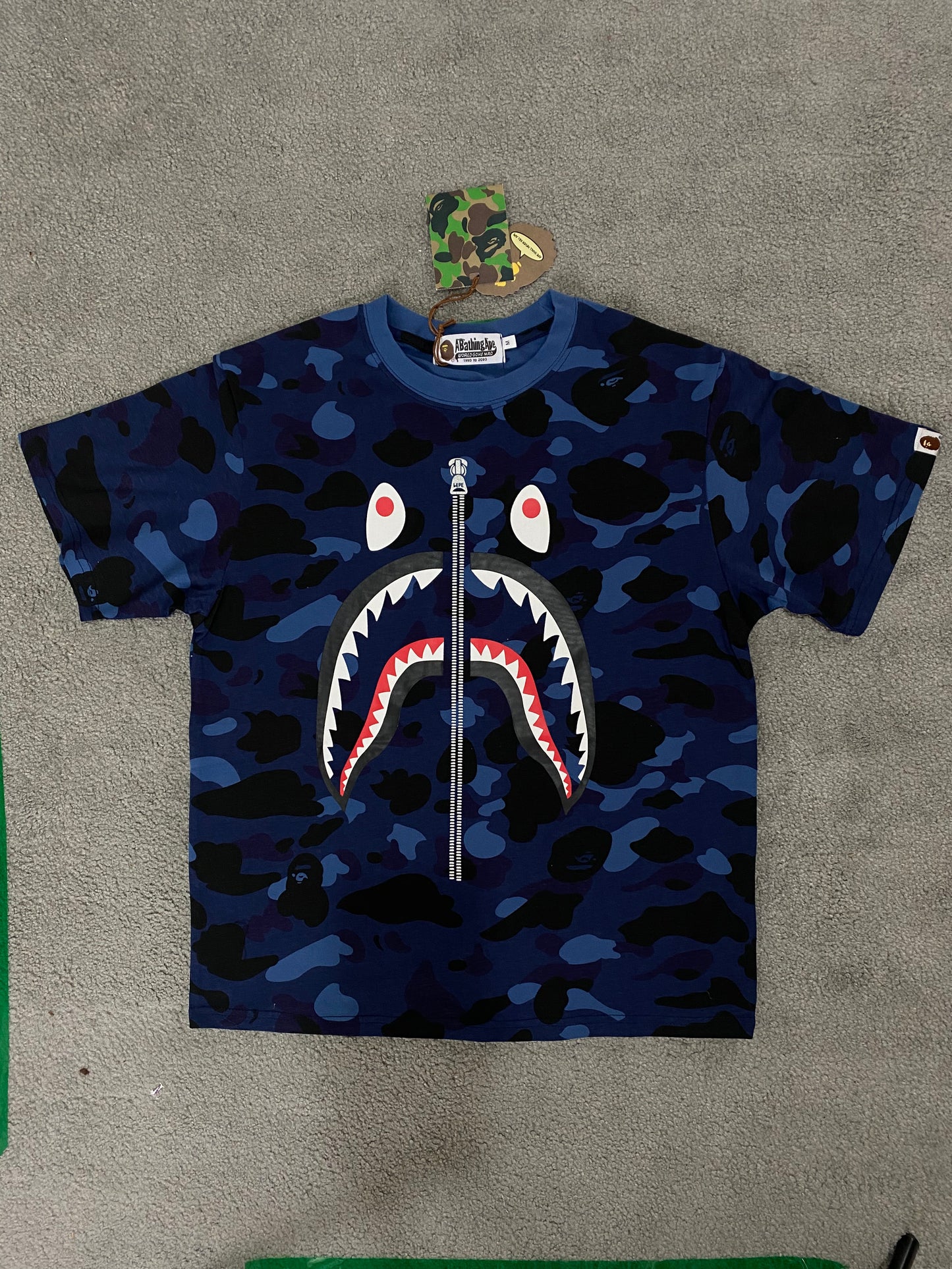 BAPE Blue Camo Tee - Icy Clothes Ro