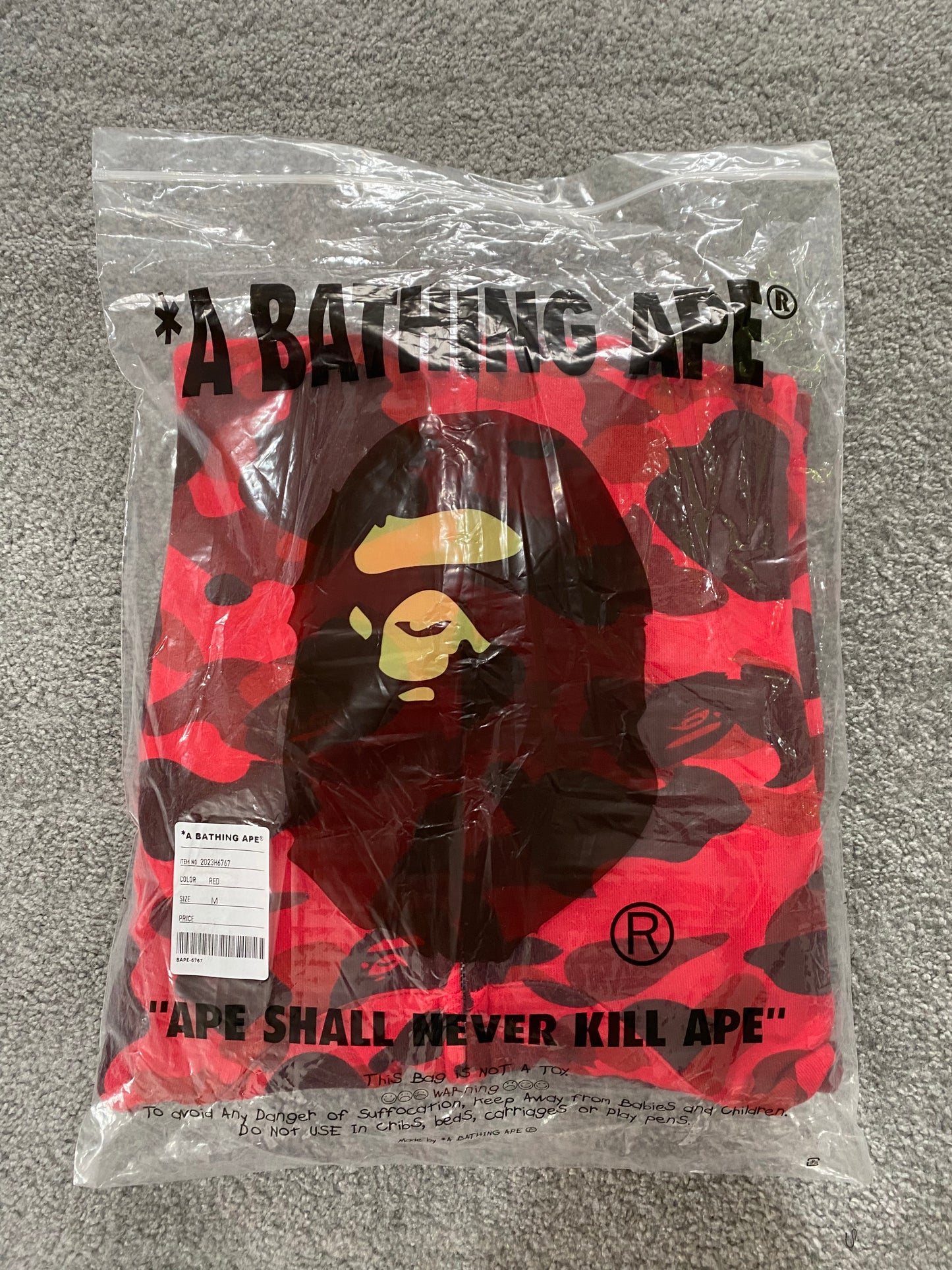 BAPE Red Camo Hoodie - Icy Clothes Ro