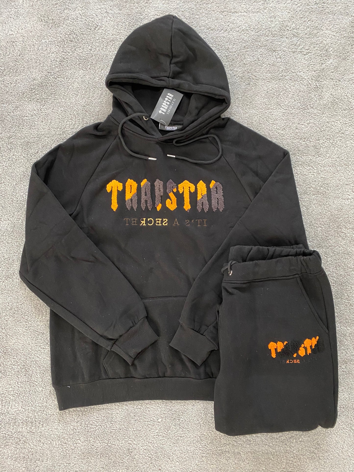Trapstar Tracksuit Orange/Grey (Defect scris, vizibil in poza) - Icy Clothes Ro