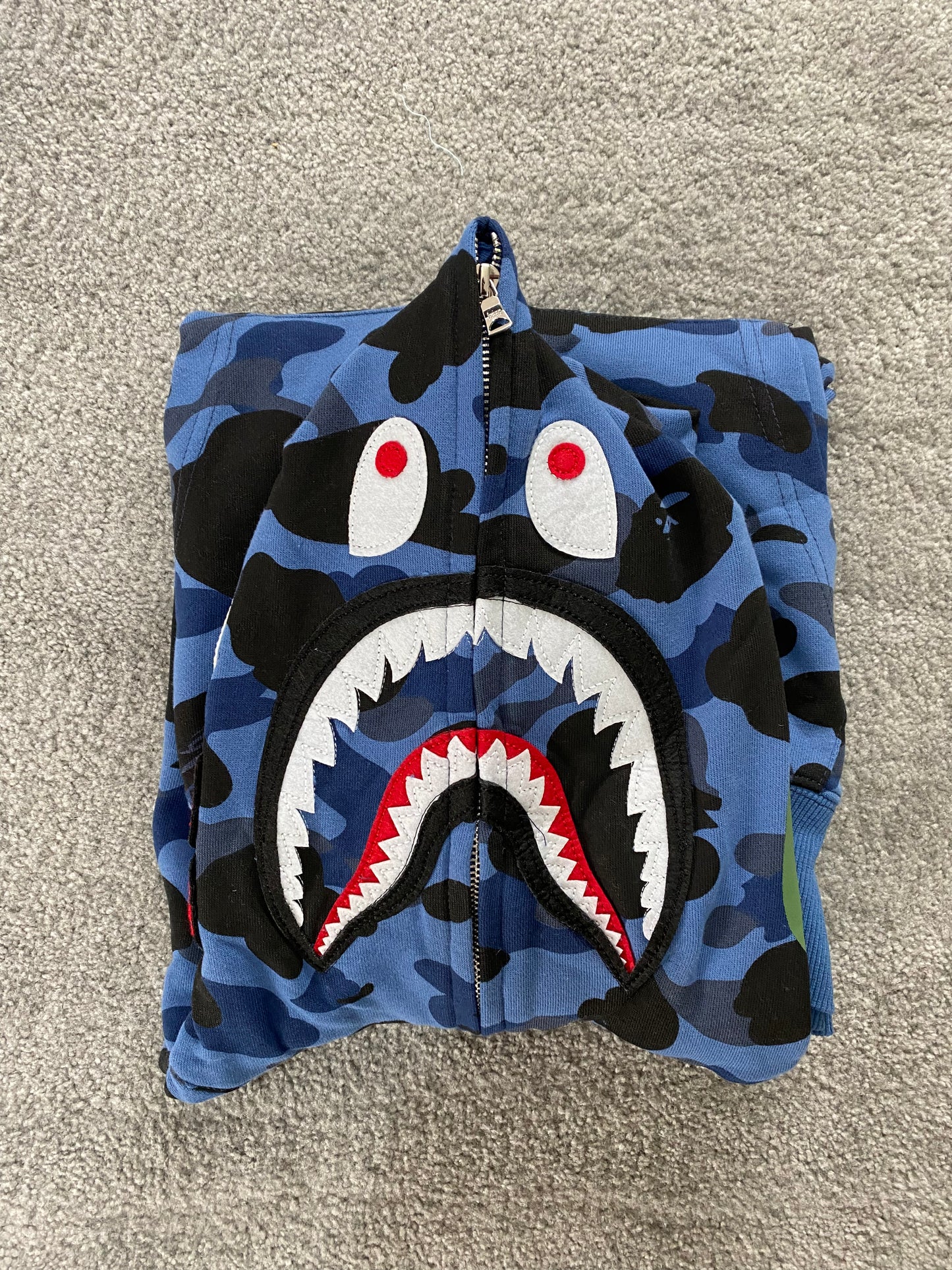 BAPE Blue Camo Hoodie - Icy Clothes Ro