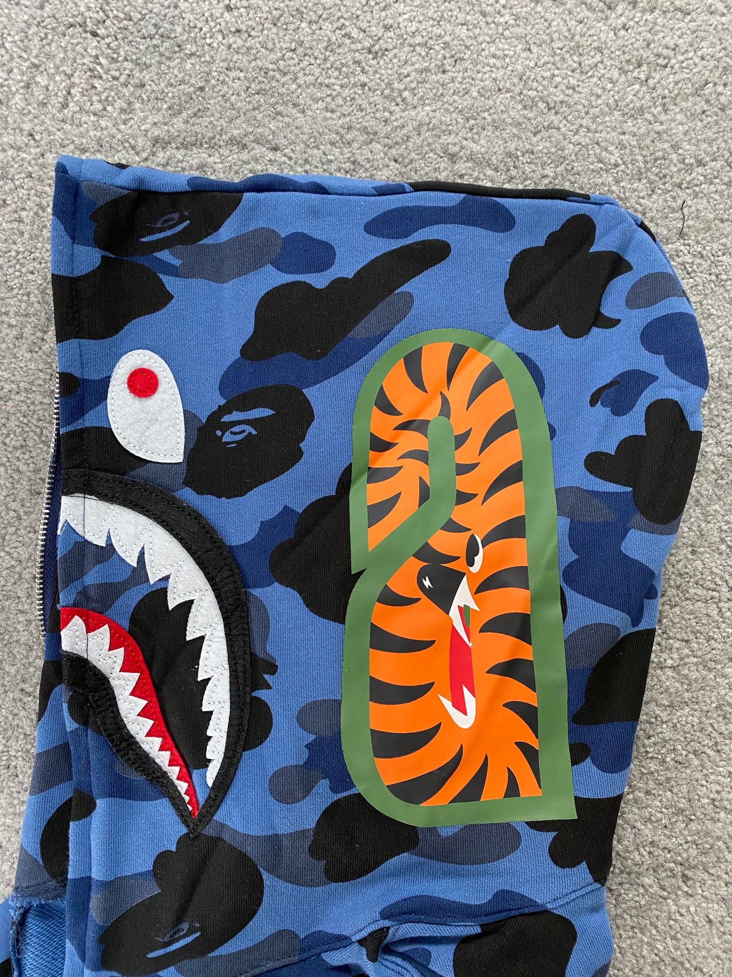 BAPE Blue Camo Hoodie - Icy Clothes Ro