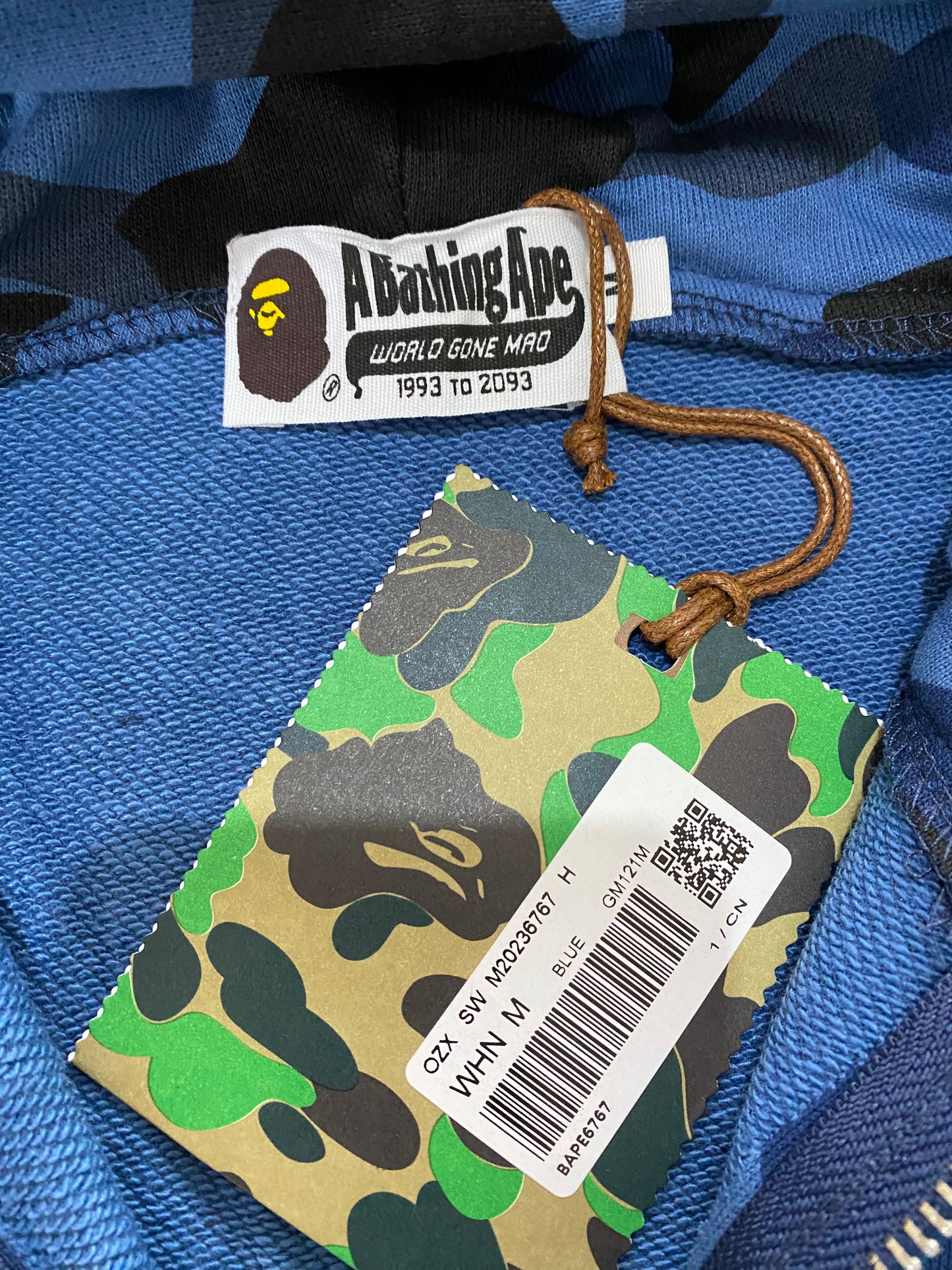 BAPE Blue Camo Hoodie - Icy Clothes Ro