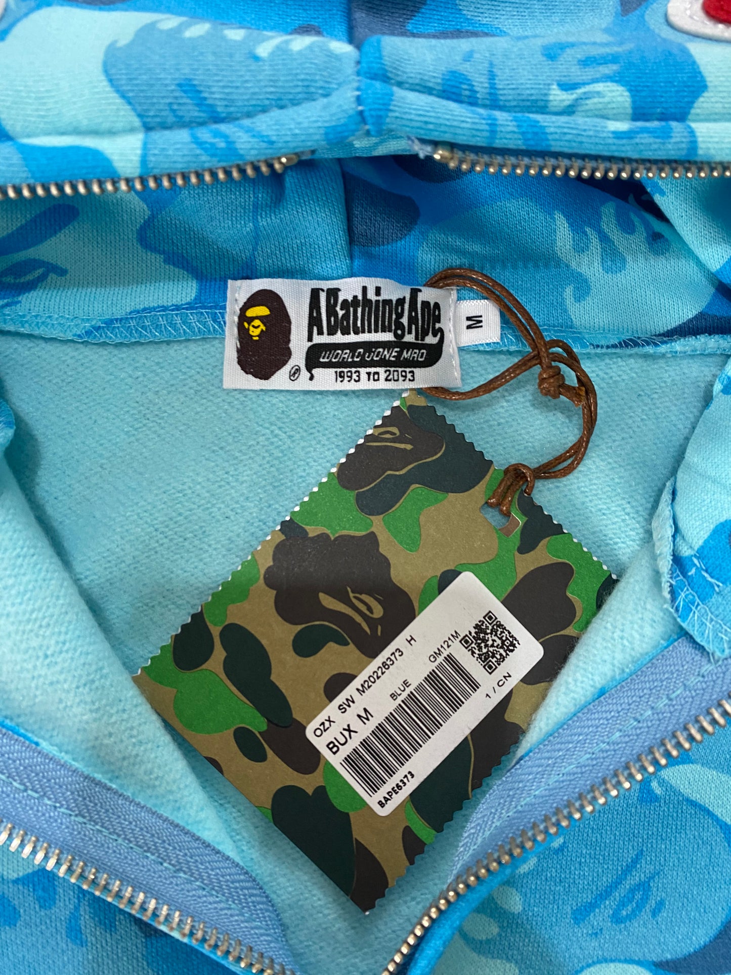 BAPE Blue Fire Camo Hoodie - Icy Clothes Ro
