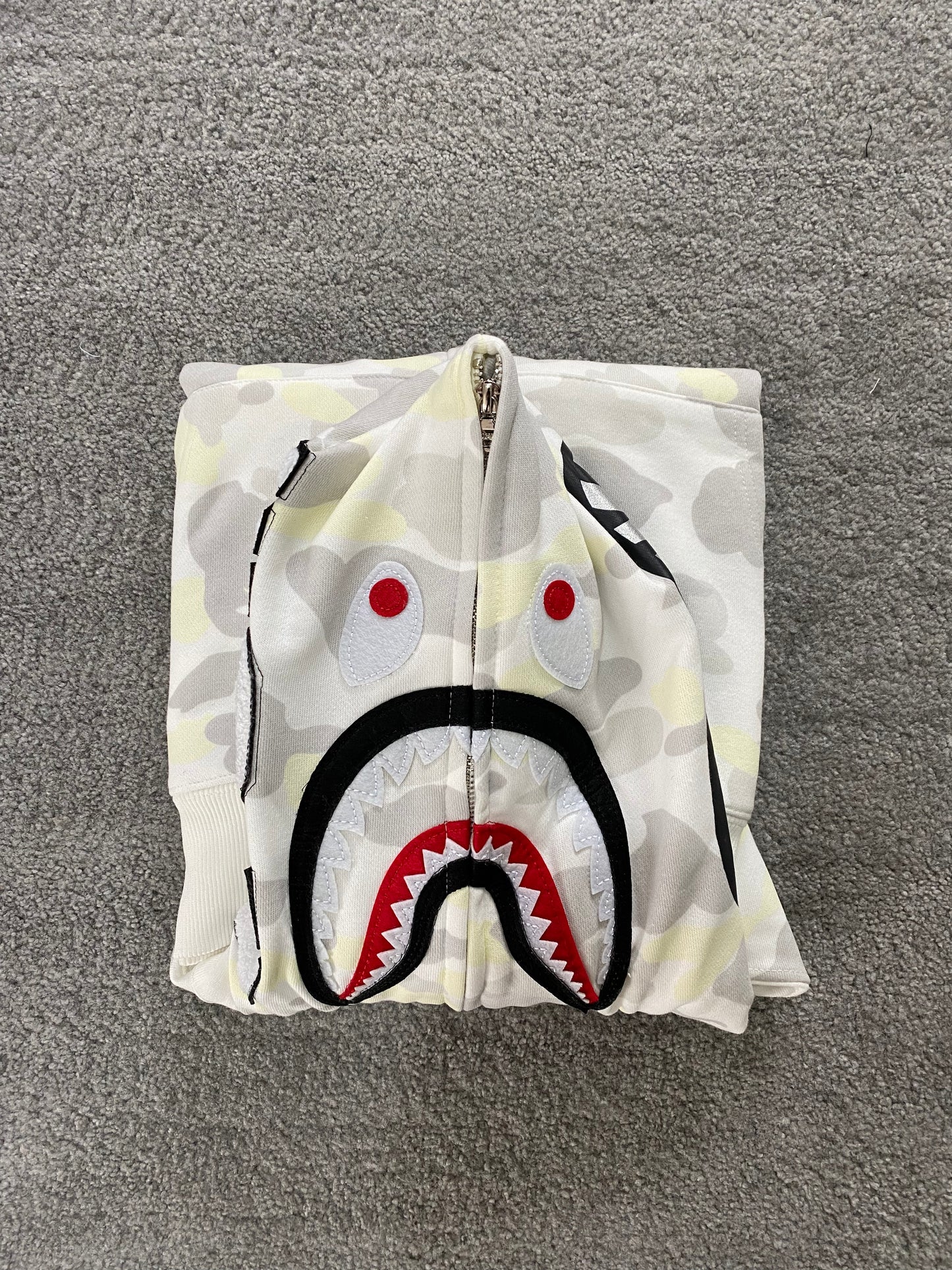 BAPE White Camo Glow In The Dark Hoodie - Icy Clothes Ro