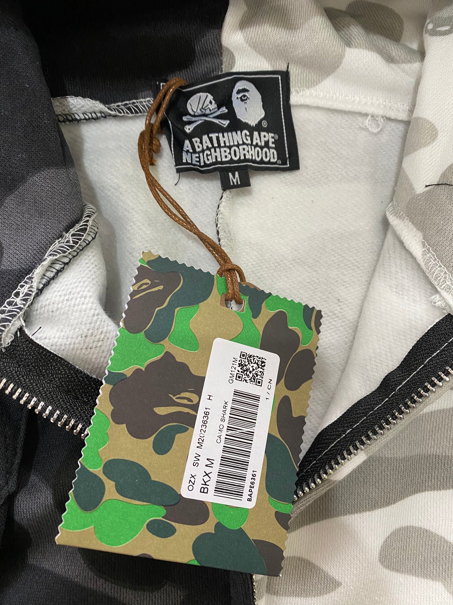 BAPE x Neighborhood Split Camo Hoodie - Icy Clothes Ro